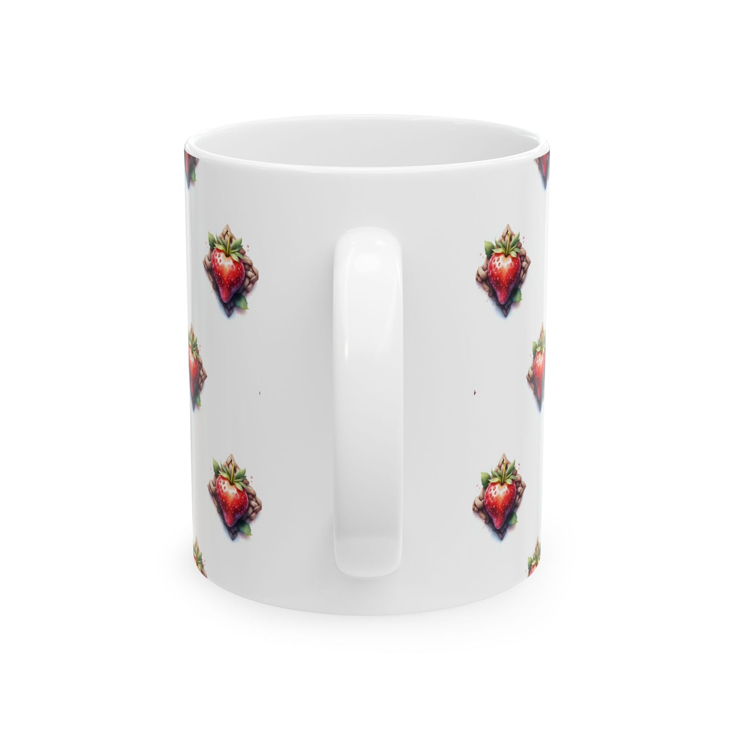Strawberry Delight Ceramic Mug, Cute Coffee Cup, Gift for Food Lovers, Perfect for Birthdays, Kitchen Decor, 11oz and 15oz - Celtic Scents