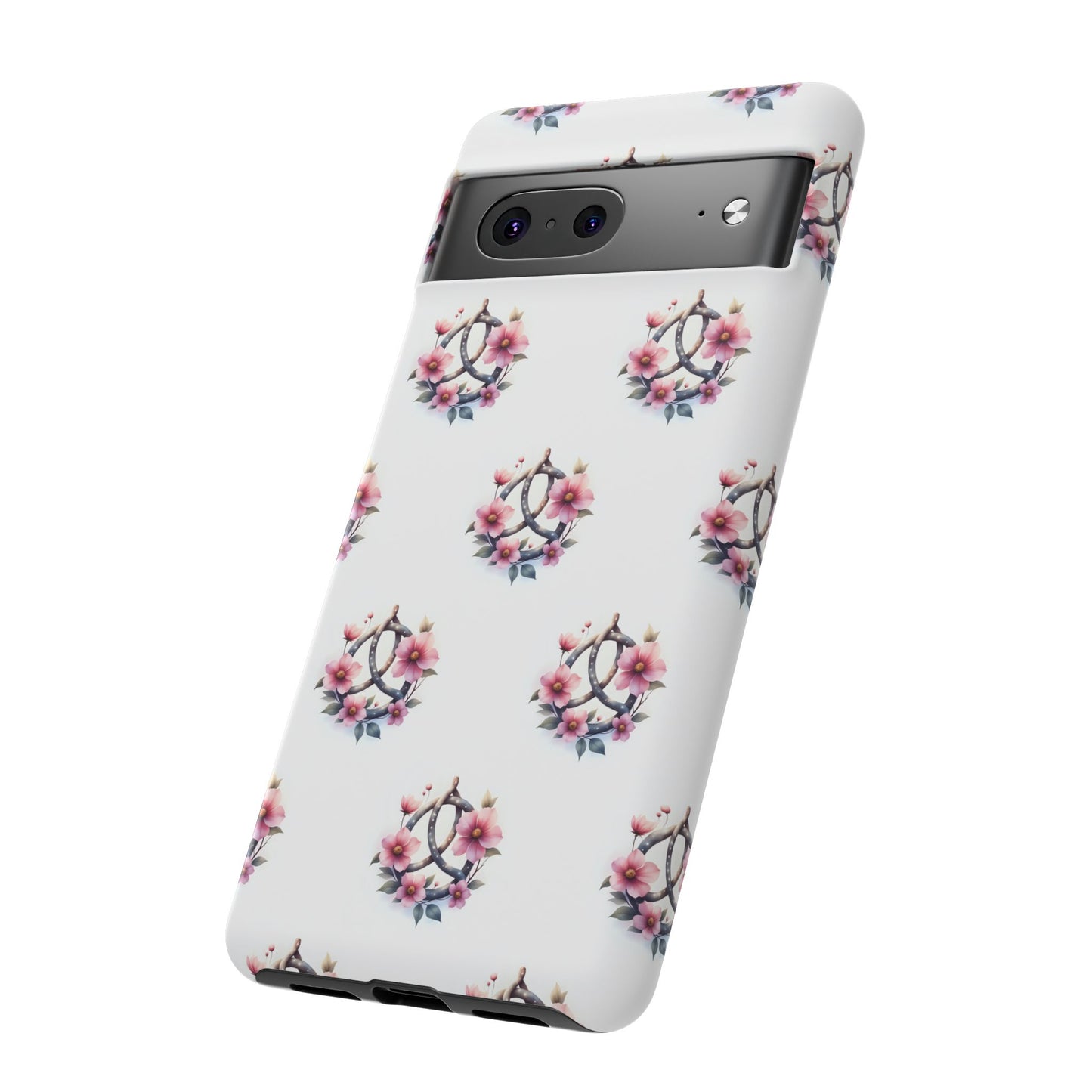 Floral Phone Case, Tough Phone Cover, Cute Protection for Mobile, Gift for Her, Celtic Knot Floral Pattern Case