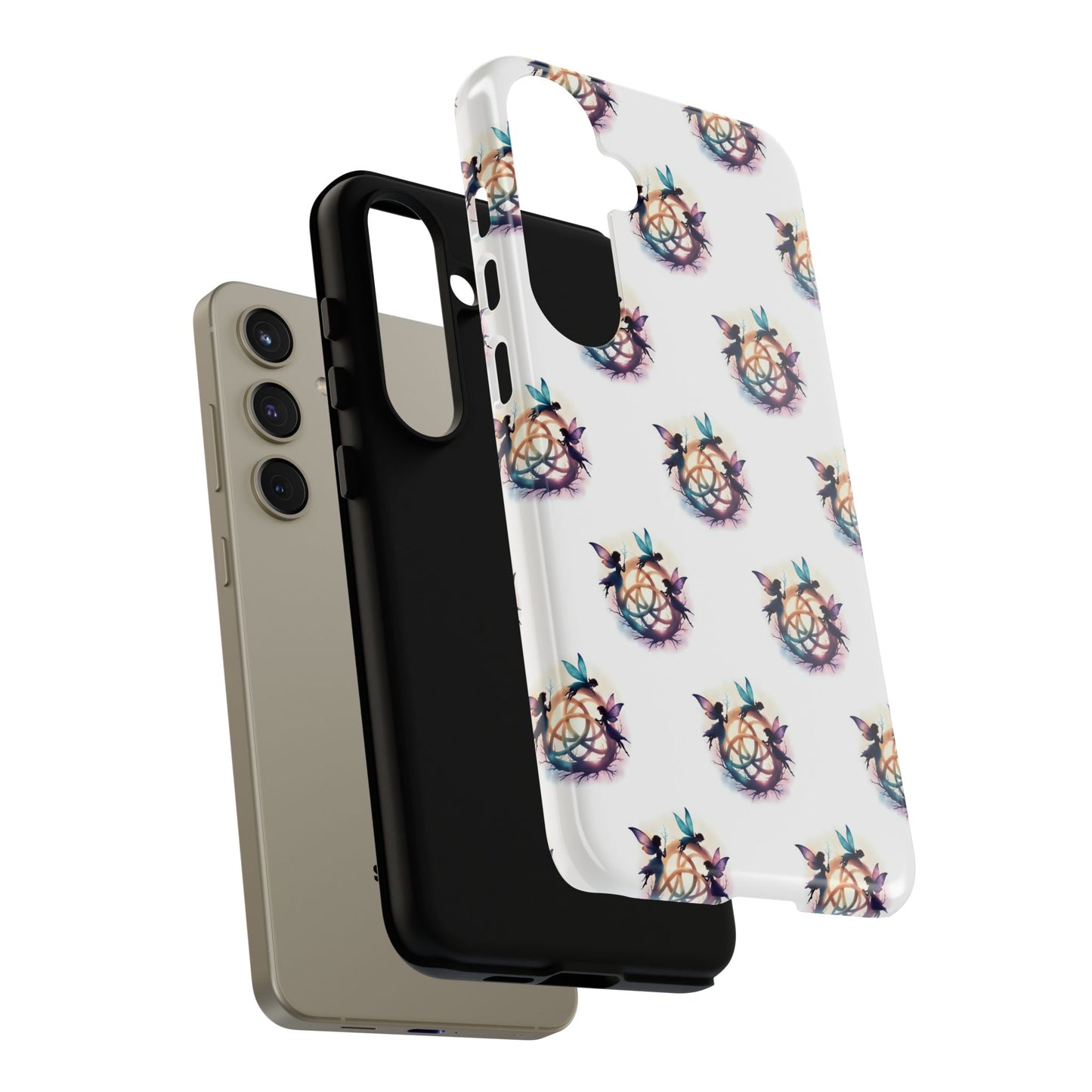 Tough Cases - Celtic Fairies Phone Case, Colorful Phone Cover, Fairy Lover Gift, Trendy Smartphone Accessory