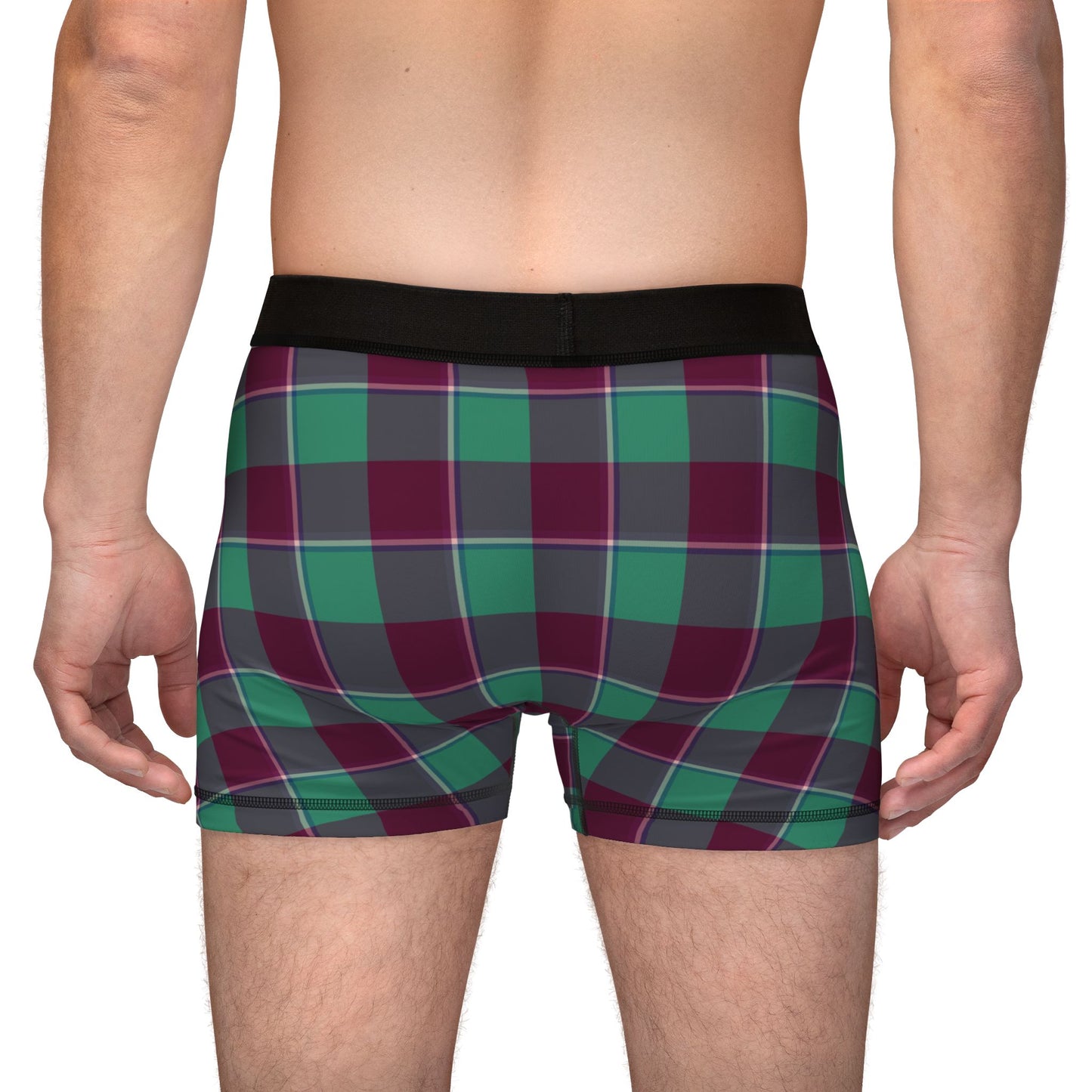 Stylish Men's Boxers - Comfortable and Fun Plaid Underwear for Every Day, Great for Gifts, Casual Wear, Lounge - Celtic Scents