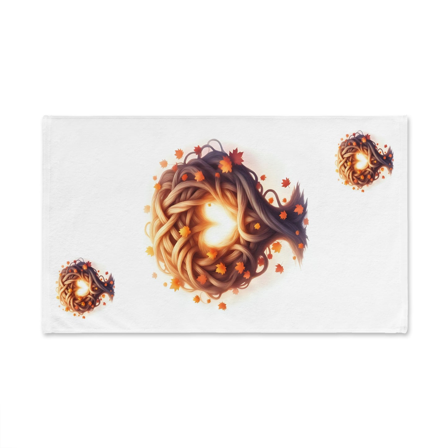 Autumn Floral Hand Towel, Cozy Kitchen Decor, Fall Gift, Hostess Gift, Decorative Towel for Thanksgiving