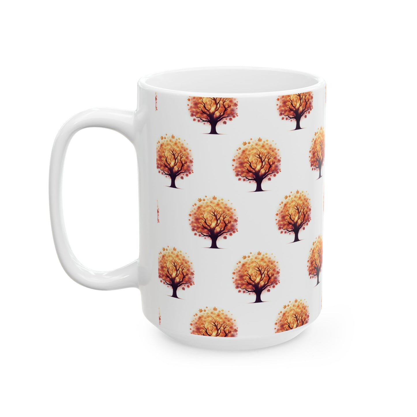 Autumn Tree Ceramic Mug, Pumpkin Spice Latte Cups, Fall Decor, Gift for Nature Lovers, Cozy Dining, Thanksgiving Coffee Mug - Celtic Scents