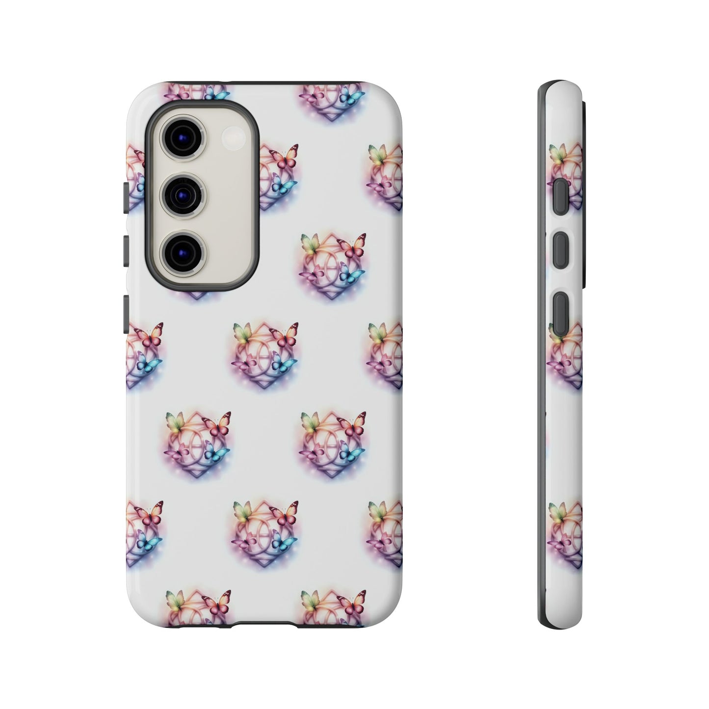Colorful Butterflies Phone Case, Tough Cases, Cute Butterfly Lover Gift, Trendy Phone Cover, Nature Print Case - Celtic Scents