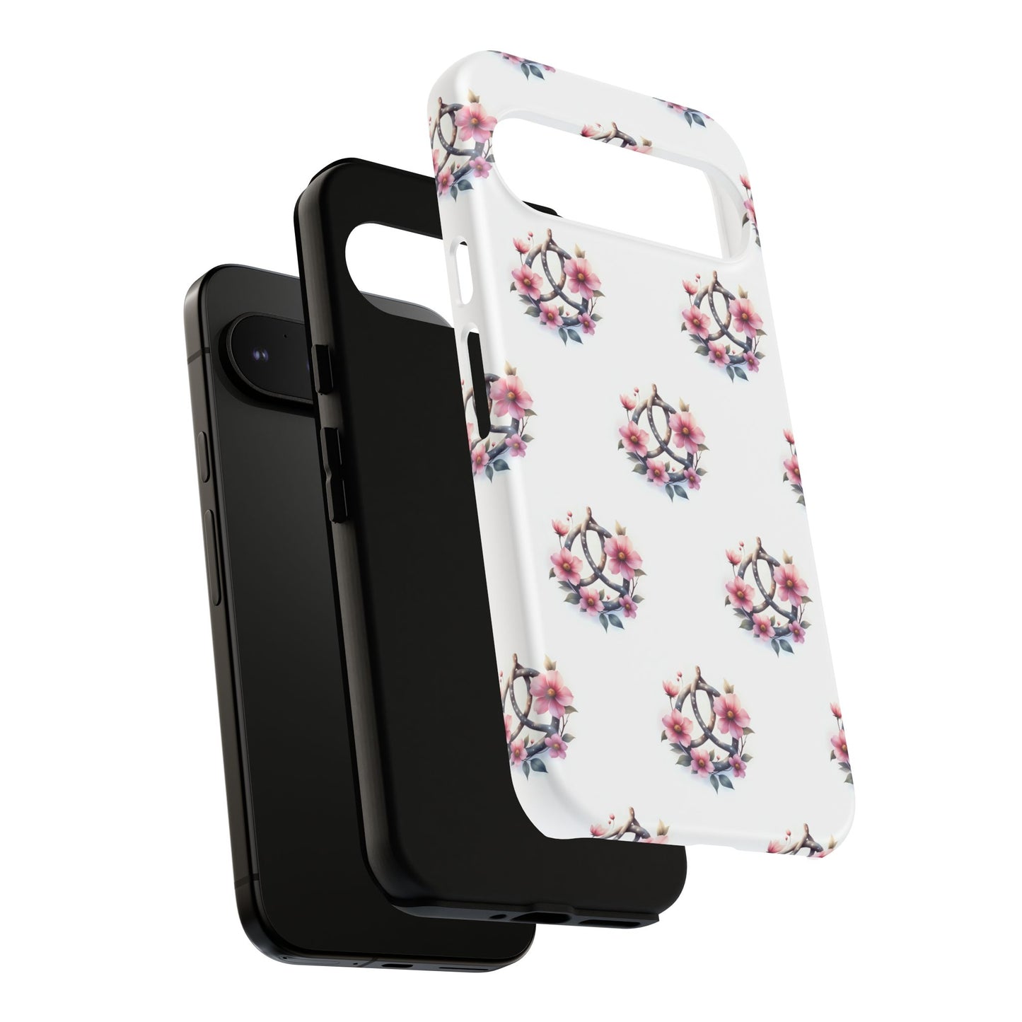 Floral Phone Case, Tough Phone Cover, Cute Protection for Mobile, Gift for Her, Celtic Knot Floral Pattern Case