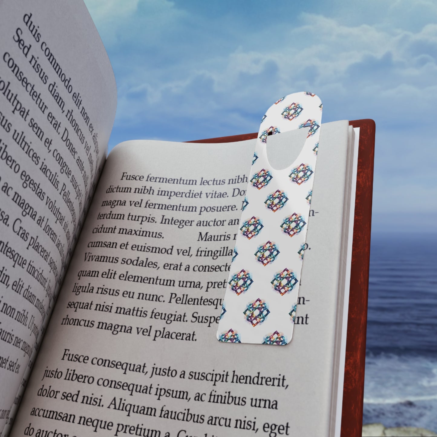 Colorful Celtic Knot Patterned Bookmark, Reading Gift, Book Lover Accessory, Literary Gift, Unique Book Marker, Teacher Appreciation, Reading Journal - Celtic Scents
