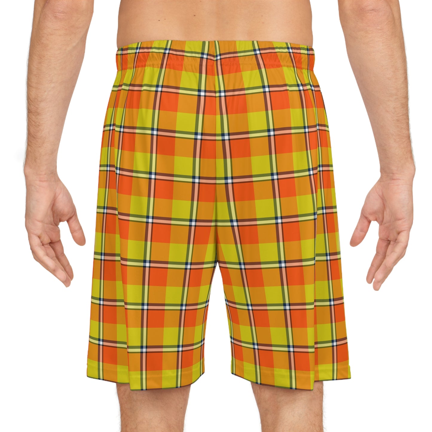 Vibrant Plaid Basketball Shorts, Fun Summer Style for Active Kids & Adults, Lightweight Athletic Wear, Gift for Sports Lovers - Celtic Scents