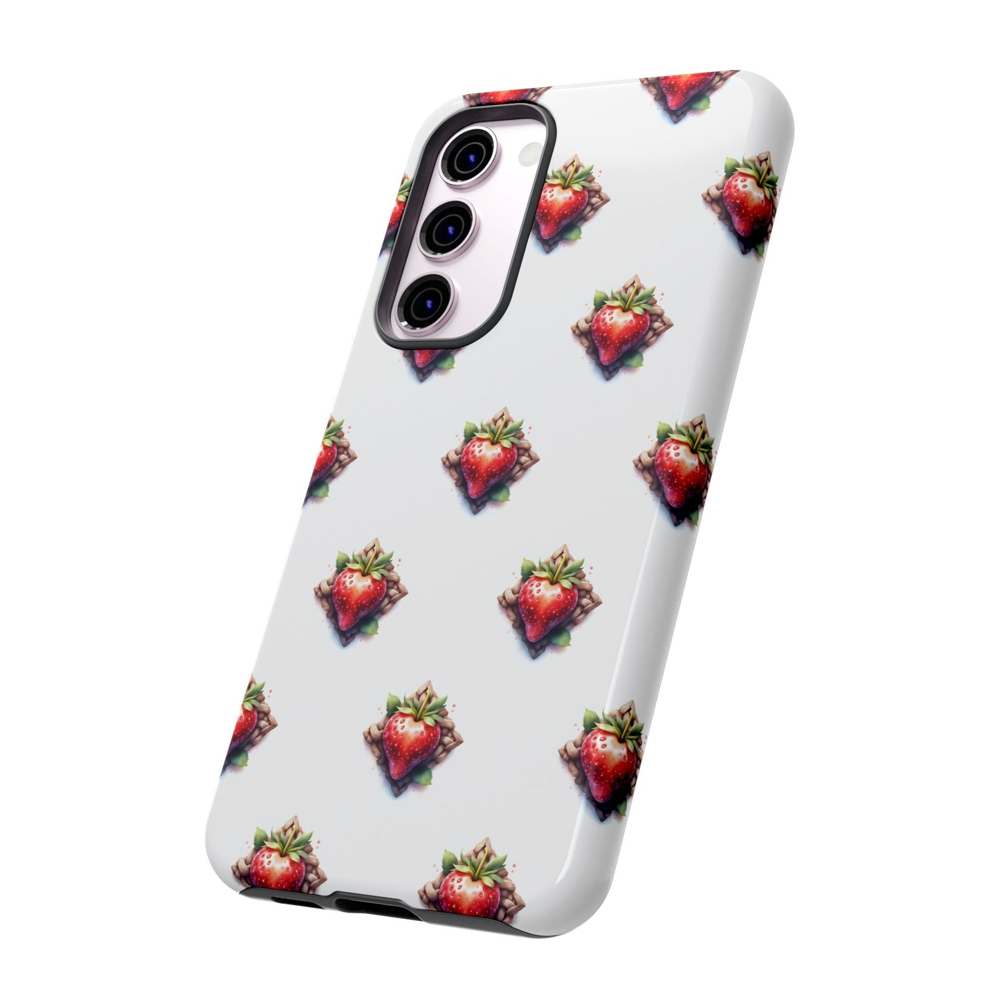 Strawberry Celtic Knot Phone Case, Cute Phone Cover, Gift for Her, Custom Smartphone Case, Funky Accessories, Valentine's Day Gift