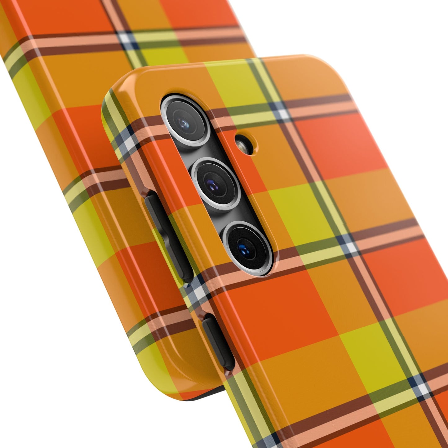 Vibrant Autumn Plaid Phone Case | Tough Phone Protector, Colorful Tech Accessory, Stylish Gift for Him/Her, Fun Birthday Present, Trendy - Celtic Scents