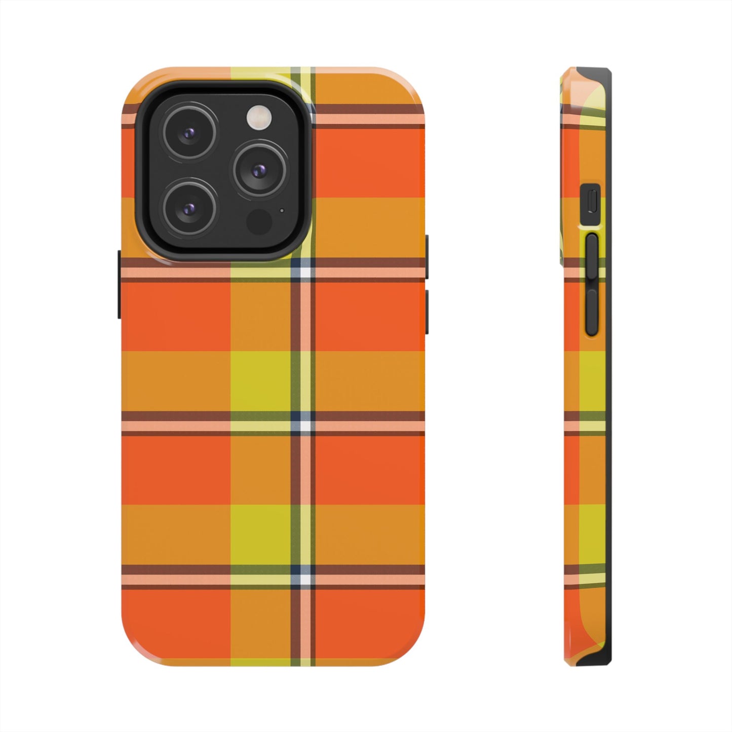 Vibrant Autumn Plaid Phone Case | Tough Phone Protector, Colorful Tech Accessory, Stylish Gift for Him/Her, Fun Birthday Present, Trendy - Celtic Scents