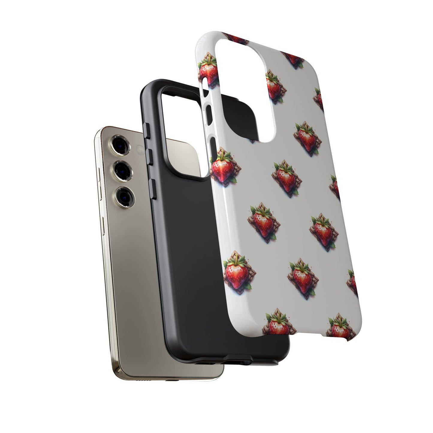 Strawberry Celtic Knot Phone Case, Cute Phone Cover, Gift for Her, Custom Smartphone Case, Funky Accessories, Valentine's Day Gift