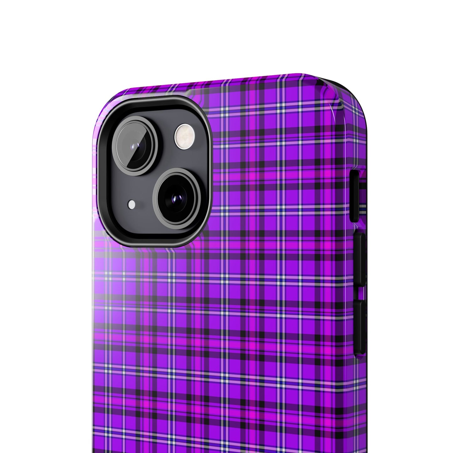 Purple Plaid Stylish Tough Phone Cases, Durable Phone Cover, Protective Case, Trendy Design, Gifts for Her - Celtic Scents
