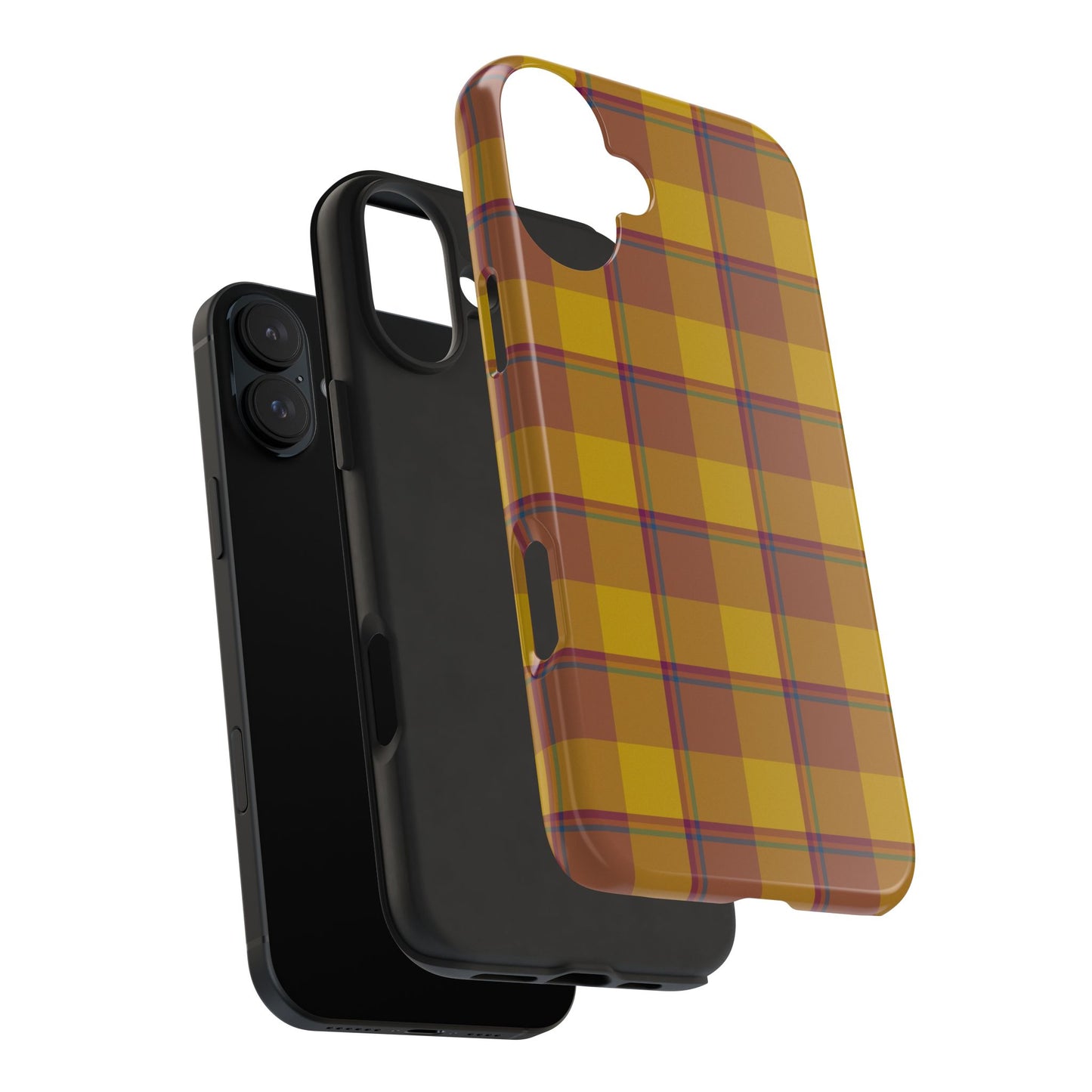 Plaid Tough Phone Case, Durable Phone Cover, Fall Inspired Accessory, Gift for Her, Stylish Cell Phone Protector