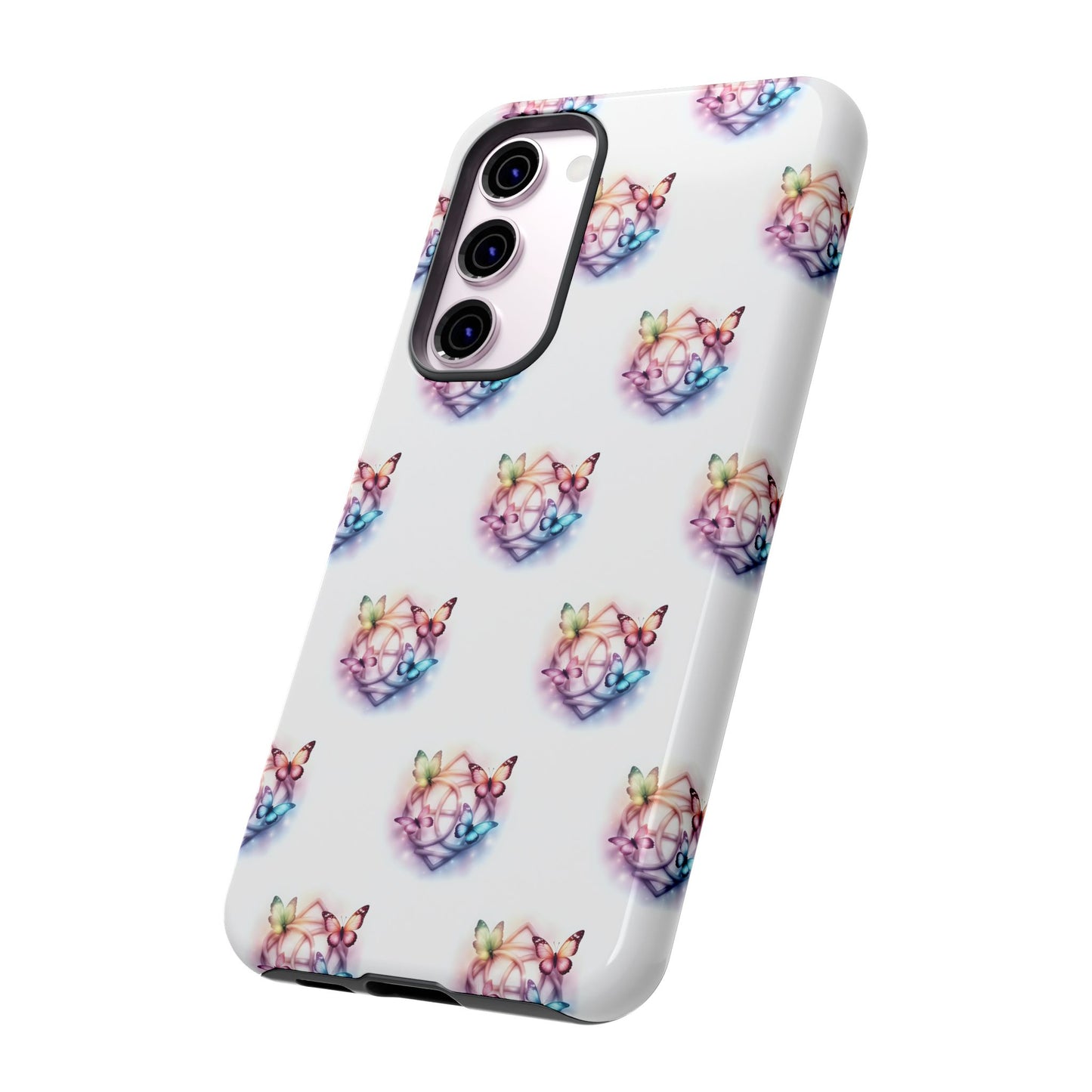 Colorful Butterflies Phone Case, Tough Cases, Cute Butterfly Lover Gift, Trendy Phone Cover, Nature Print Case