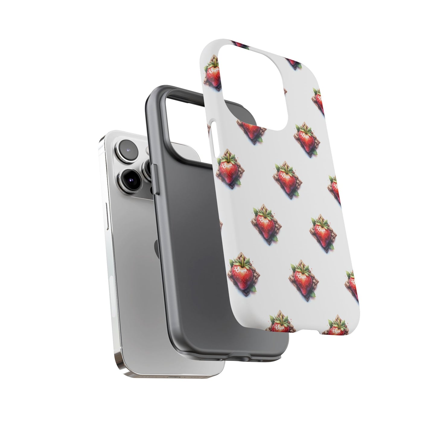 Strawberry Celtic Knot Phone Case, Cute Phone Cover, Gift for Her, Custom Smartphone Case, Funky Accessories, Valentine's Day Gift