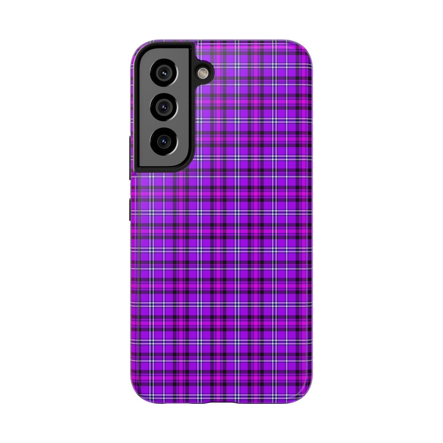Purple Plaid Stylish Tough Phone Cases, Durable Phone Cover, Protective Case, Trendy Design, Gifts for Her - Celtic Scents