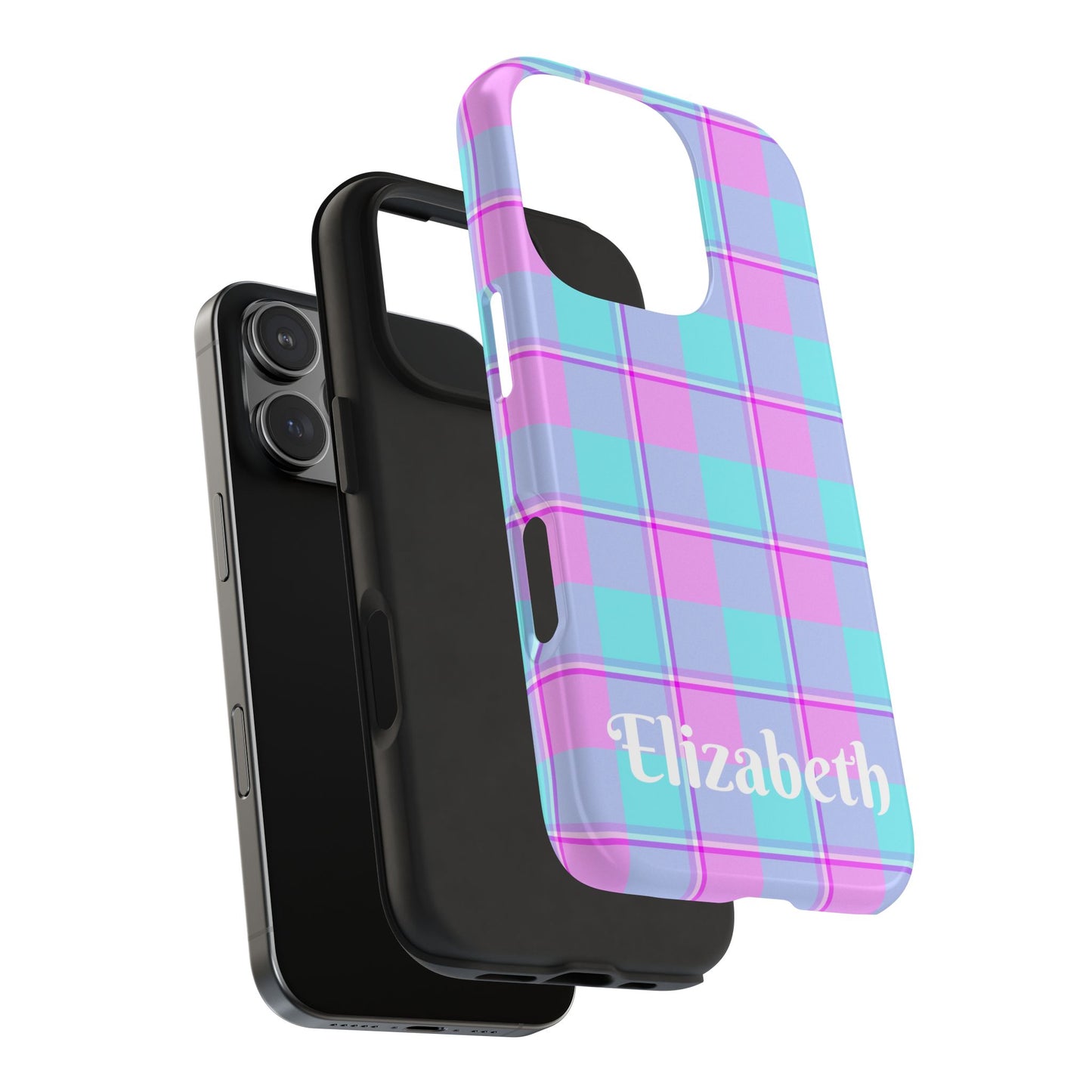 Personalized Plaid Phone Cases for Trendy Protection, Customizable Phone Covers, Durable Cases
