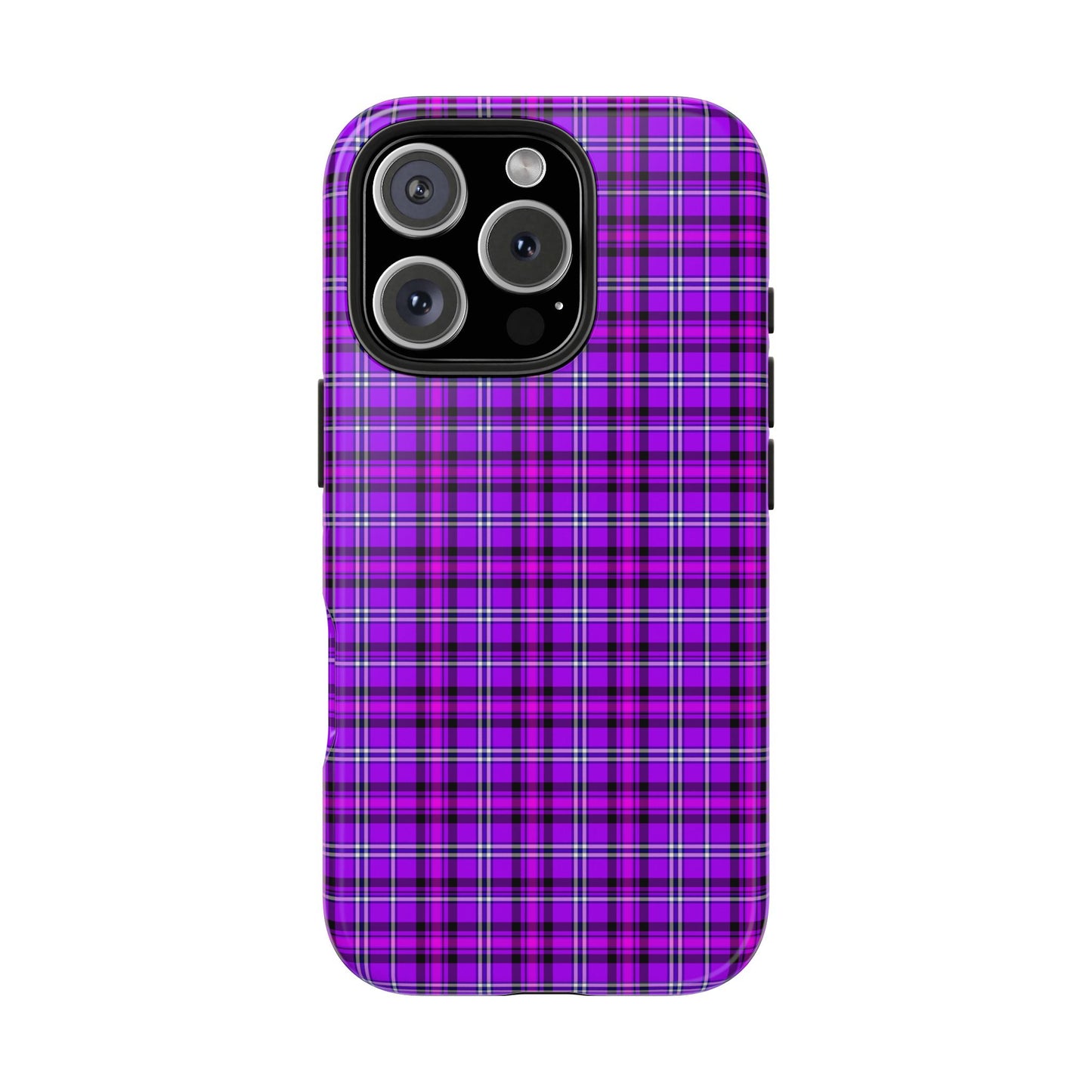 Purple Plaid Stylish Tough Phone Cases, Durable Phone Cover, Protective Case, Trendy Design, Gifts for Her - Celtic Scents