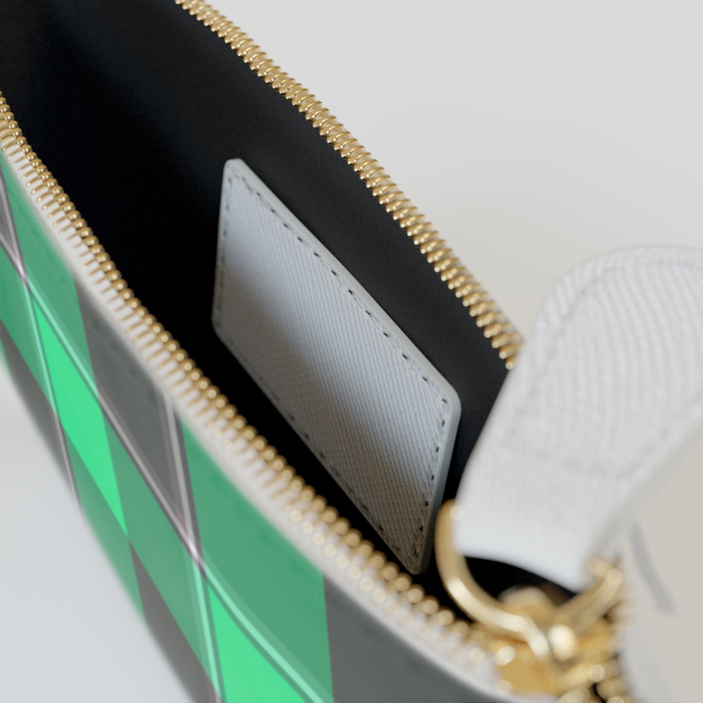 Personalized Plaid Mini Clutch Bag, Green Clutch for Women, Gift for Her, Custom Accessory, Stylish Pouch for Everyday Use - Celtic Scents