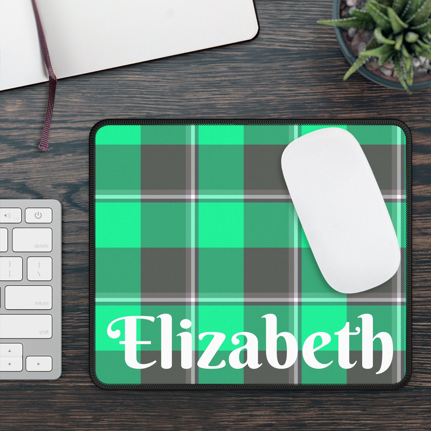 Personalized Gaming Mouse Pad, Plaid Mousepad, Custom Desk Decor, Computer Accessories, Gamer Gift, Unique Office Supplies - Celtic Scents