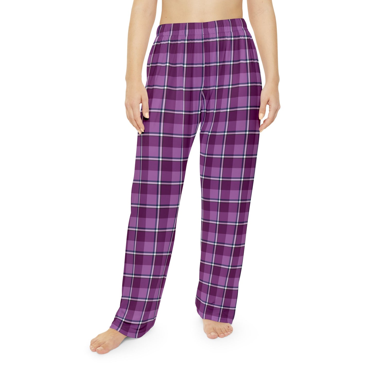 Cozy Plaid Women's Pajama Pants, Relaxed Fit Sleepwear, Cute Lounge Pants, Gift for Her, Stylish Nightwear, Comfortable PJS - Celtic Scents