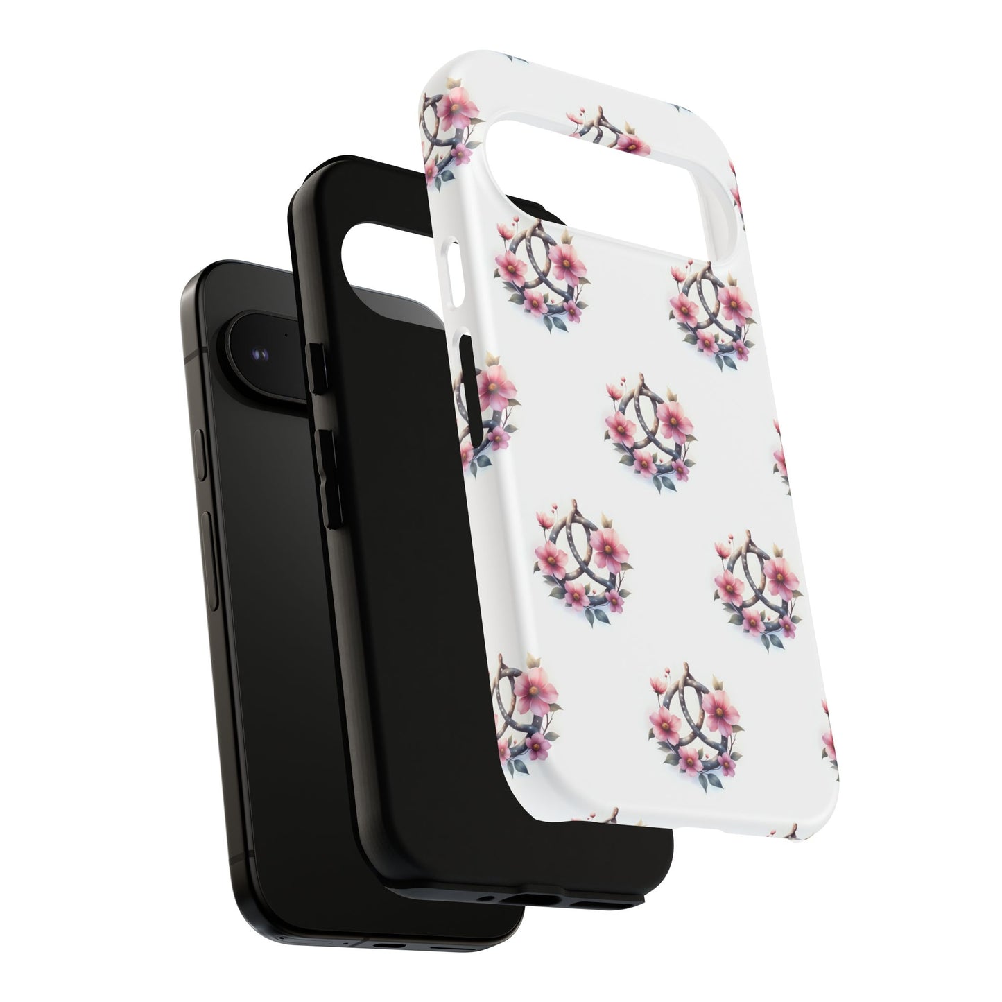 Floral Phone Case, Tough Phone Cover, Cute Protection for Mobile, Gift for Her, Celtic Knot Floral Pattern Case