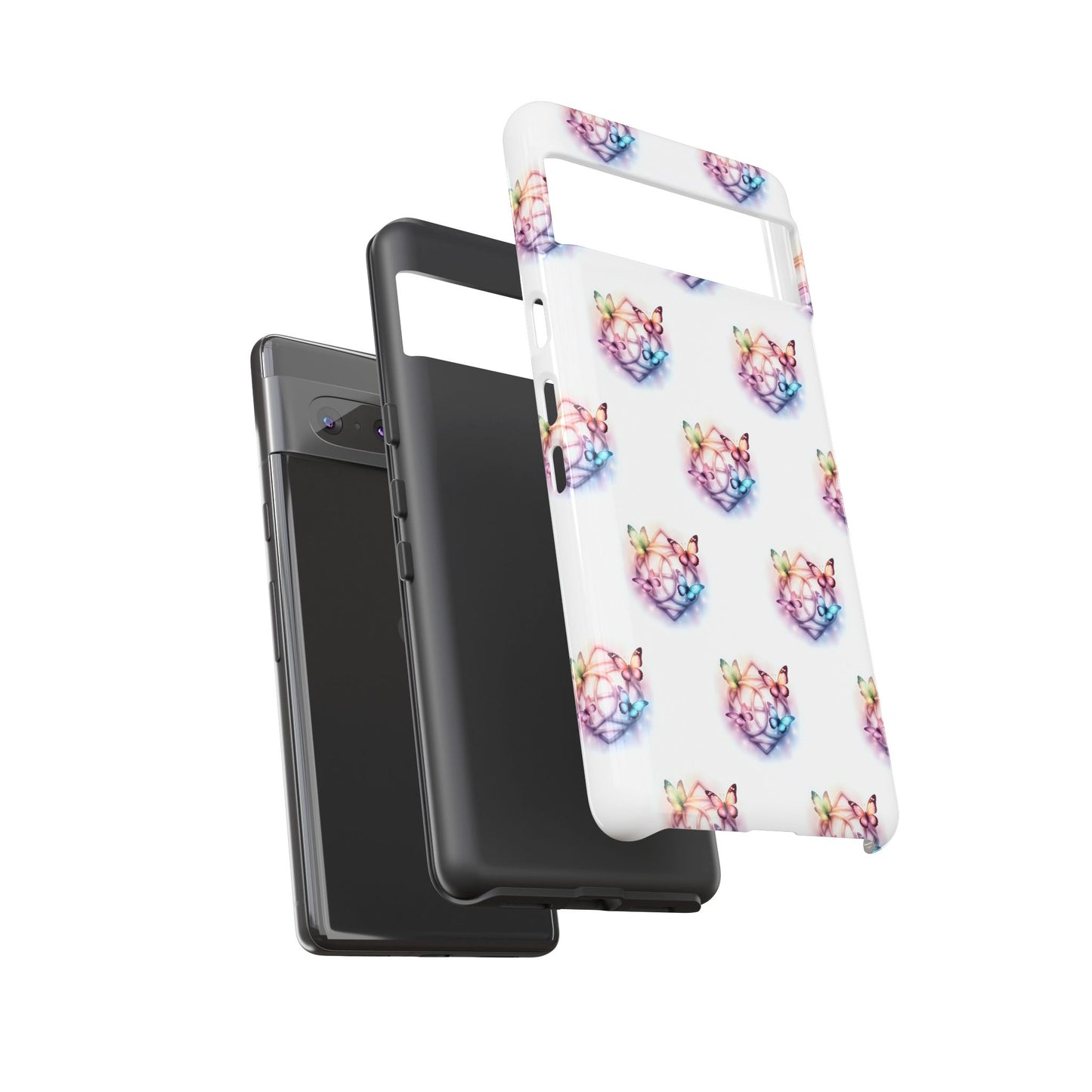 Colorful Butterflies Phone Case, Tough Cases, Cute Butterfly Lover Gift, Trendy Phone Cover, Nature Print Case