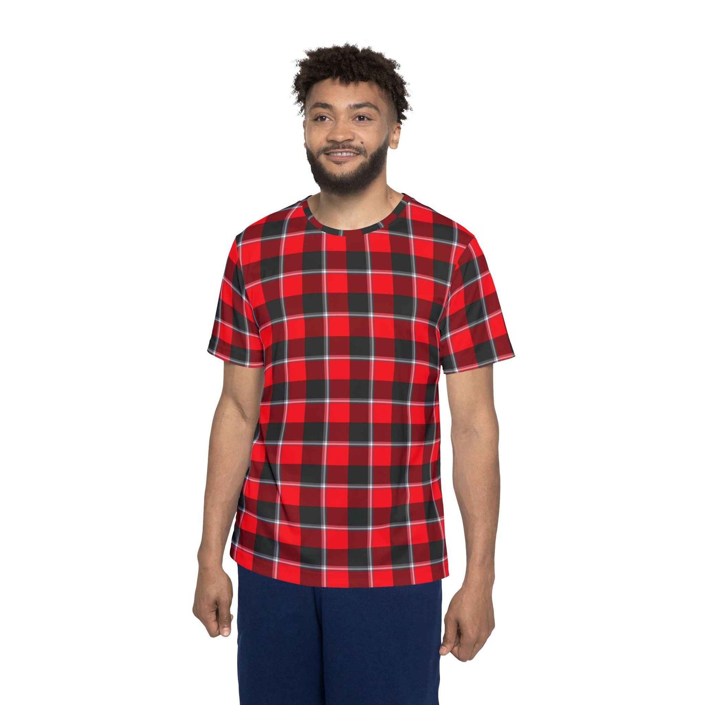 Customized Men's Plaid Sports Jersey, Casual Athletic Wear, Gifts for Him