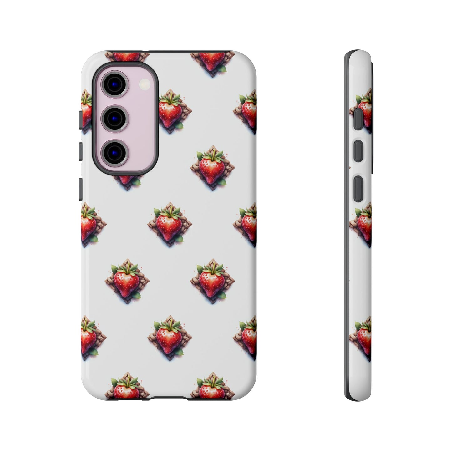 Strawberry Celtic Knot Phone Case, Cute Phone Cover, Gift for Her, Custom Smartphone Case, Funky Accessories, Valentine's Day Gift - Celtic Scents