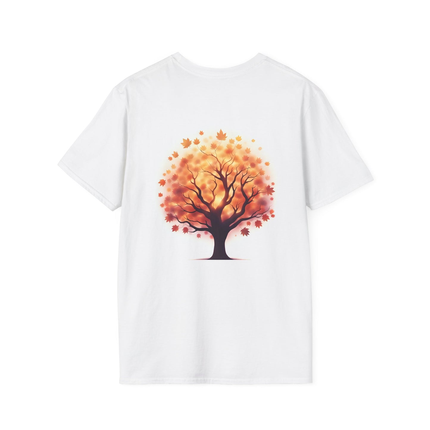 Autumn Tree Graphic T-Shirt, Fall Tee for Nature Lovers, Unisex Softstyle T-Shirt, Gift for Thanksgiving, Cozy Casual Wear - Celtic Scents