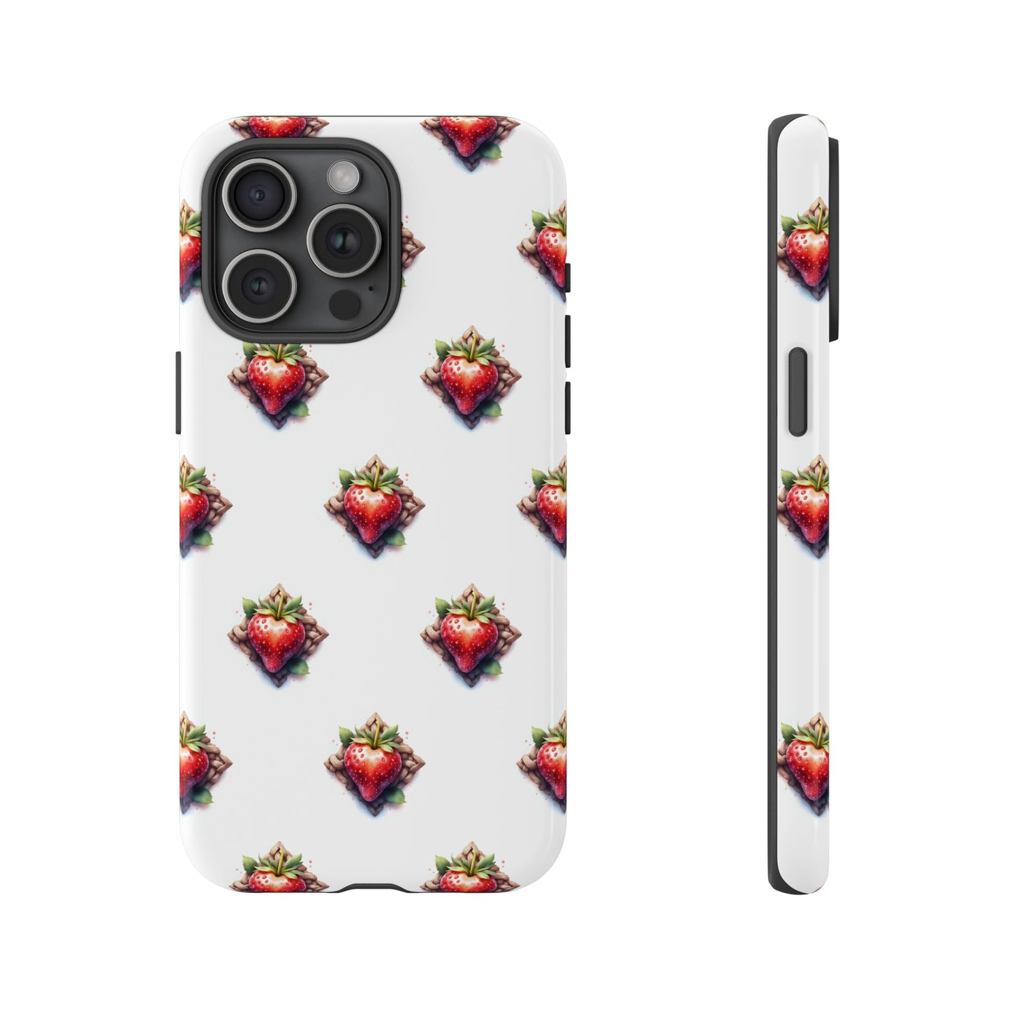 Strawberry Celtic Knot Phone Case, Cute Phone Cover, Gift for Her, Custom Smartphone Case, Funky Accessories, Valentine's Day Gift