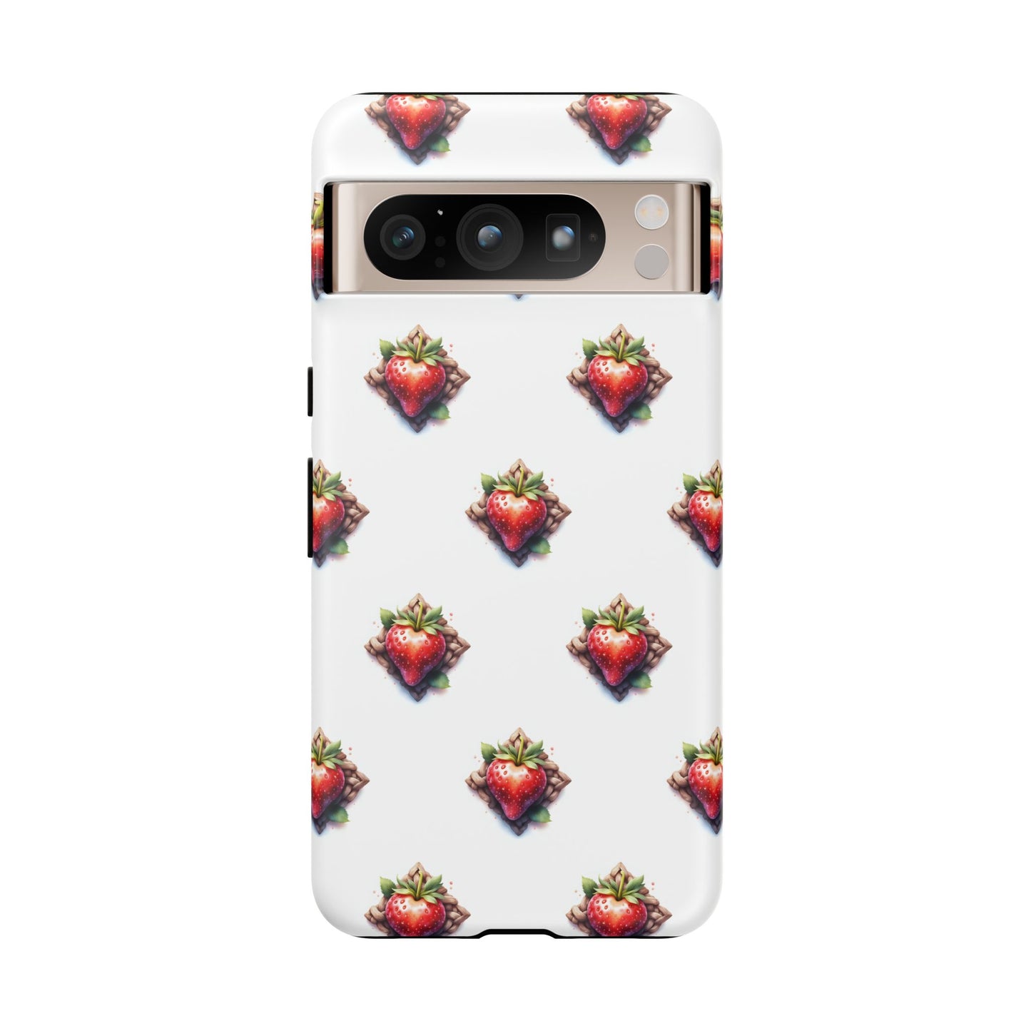 Strawberry Celtic Knot Phone Case, Cute Phone Cover, Gift for Her, Custom Smartphone Case, Funky Accessories, Valentine's Day Gift