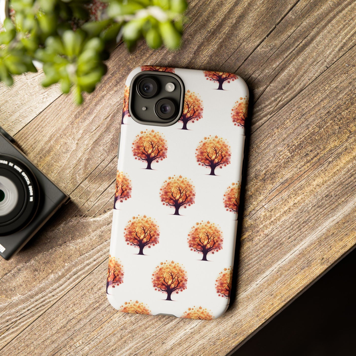 Autumn Tree Phone Case, Fall Phone Cover, Nature Inspired Case, Gift for Outdoorsy Friends, Seasonal Accessories, Eco-Friendly Phone Case