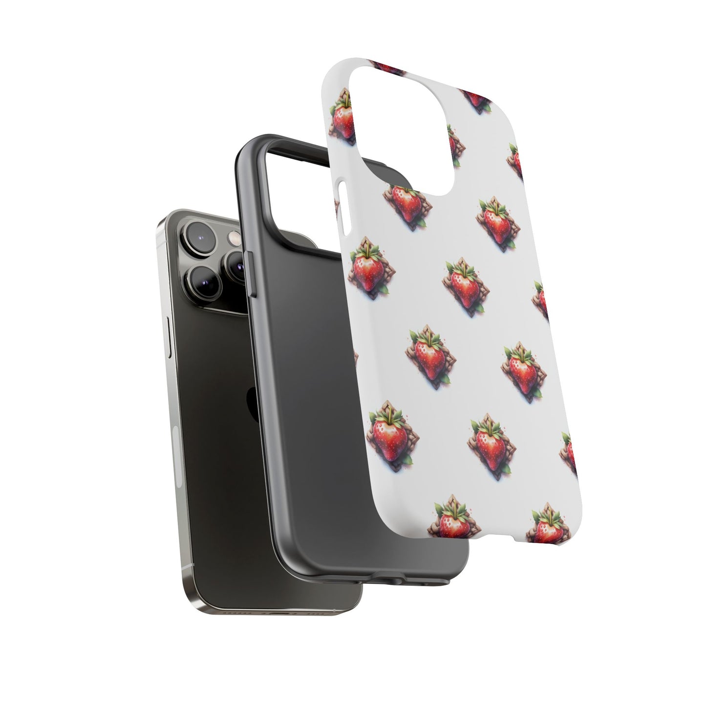 Strawberry Celtic Knot Phone Case, Cute Phone Cover, Gift for Her, Custom Smartphone Case, Funky Accessories, Valentine's Day Gift