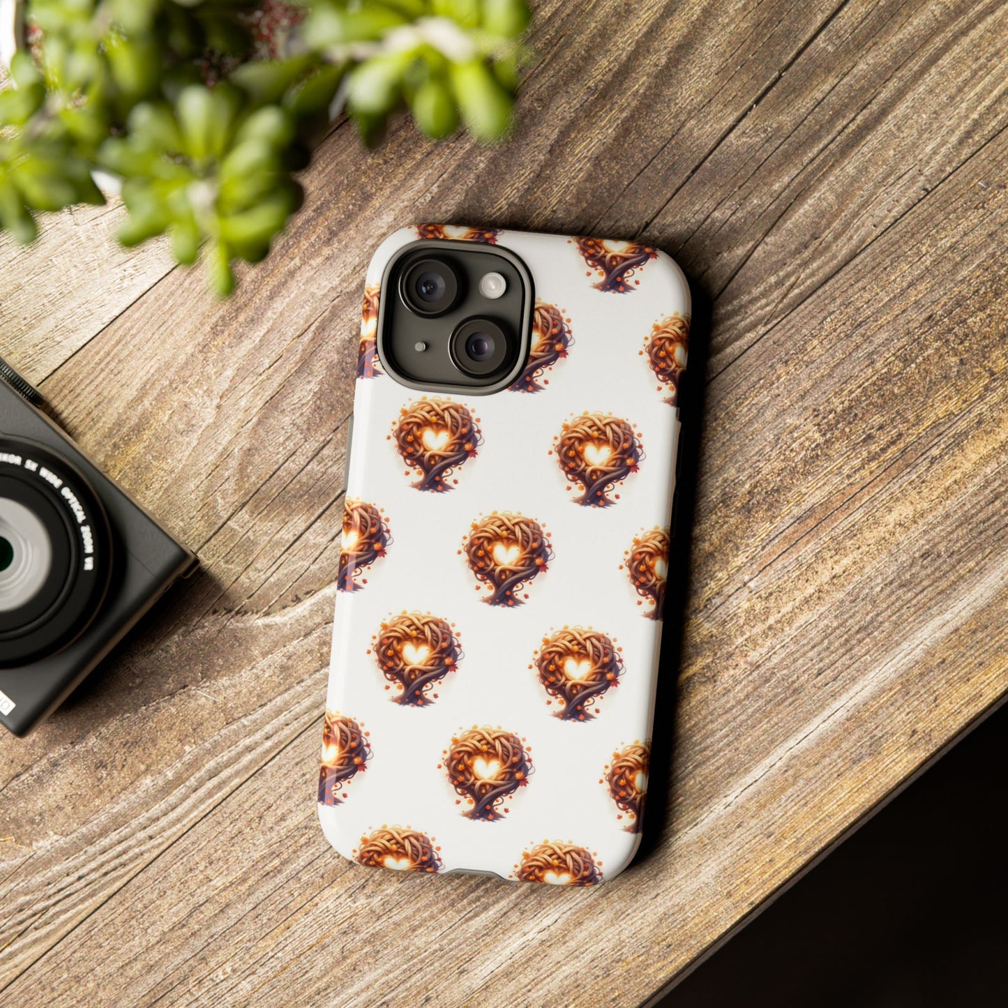 Stylish Phone Case, Tough Cases with Unique Design, Durable Smartphone Cover, Gift for Tech Lovers, Trendy Phone Accessory, Autumn Design