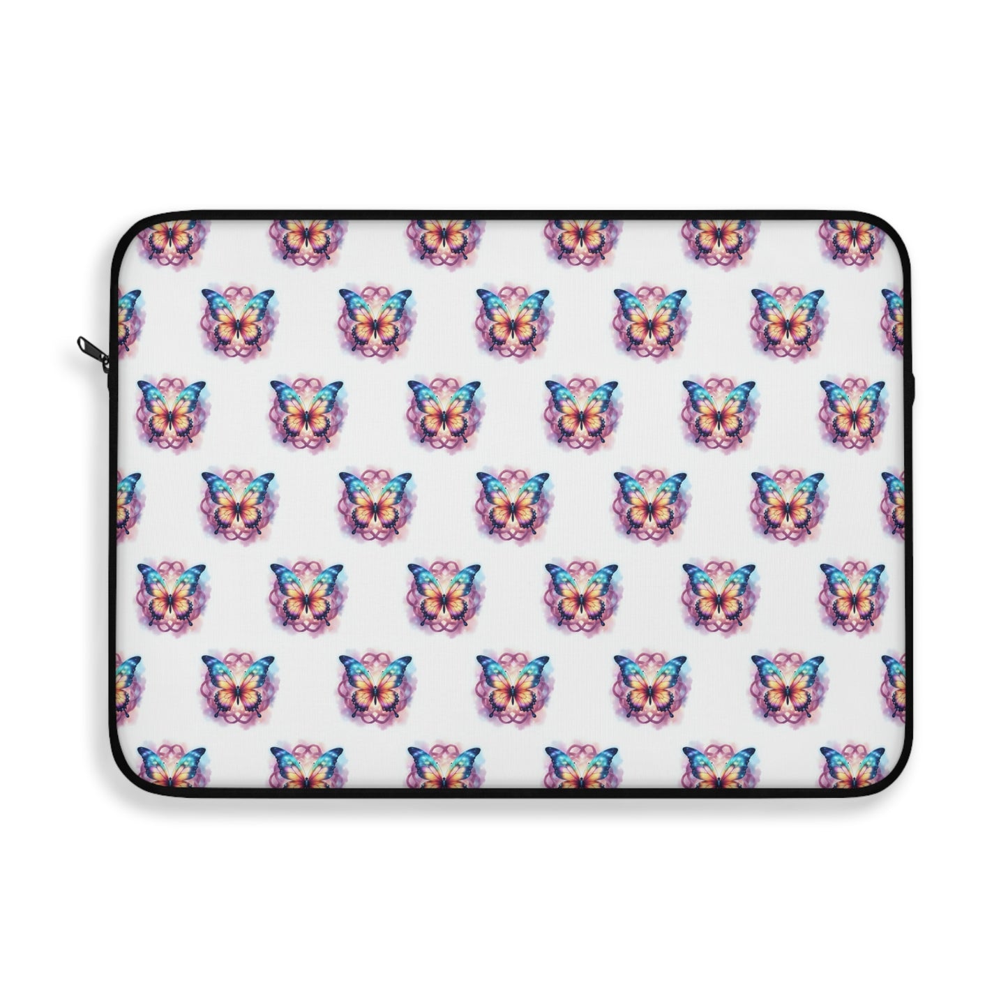 Colorful Butterfly Design Laptop Sleeve, Padded Computer Case, Cute Tech Accessory, Gift for Students - Celtic Scents