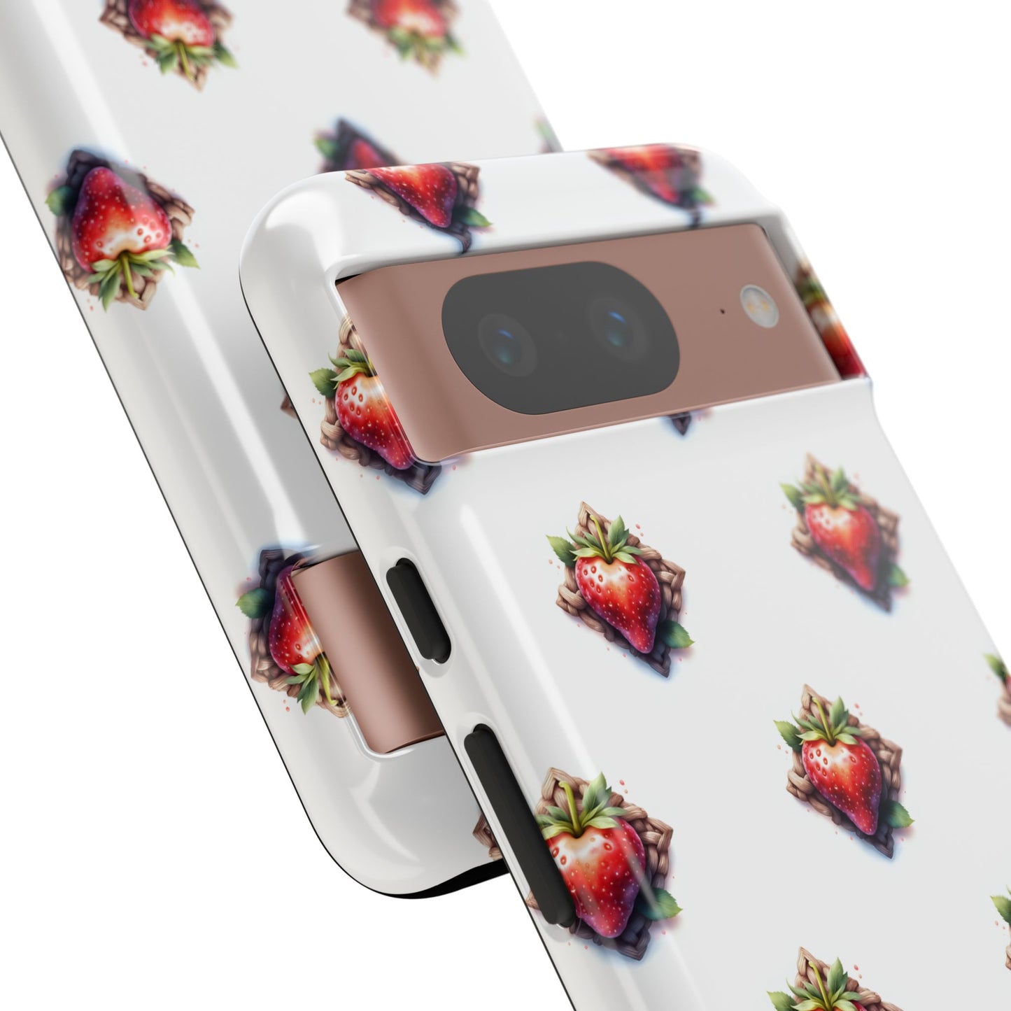 Strawberry Celtic Knot Phone Case, Cute Phone Cover, Gift for Her, Custom Smartphone Case, Funky Accessories, Valentine's Day Gift