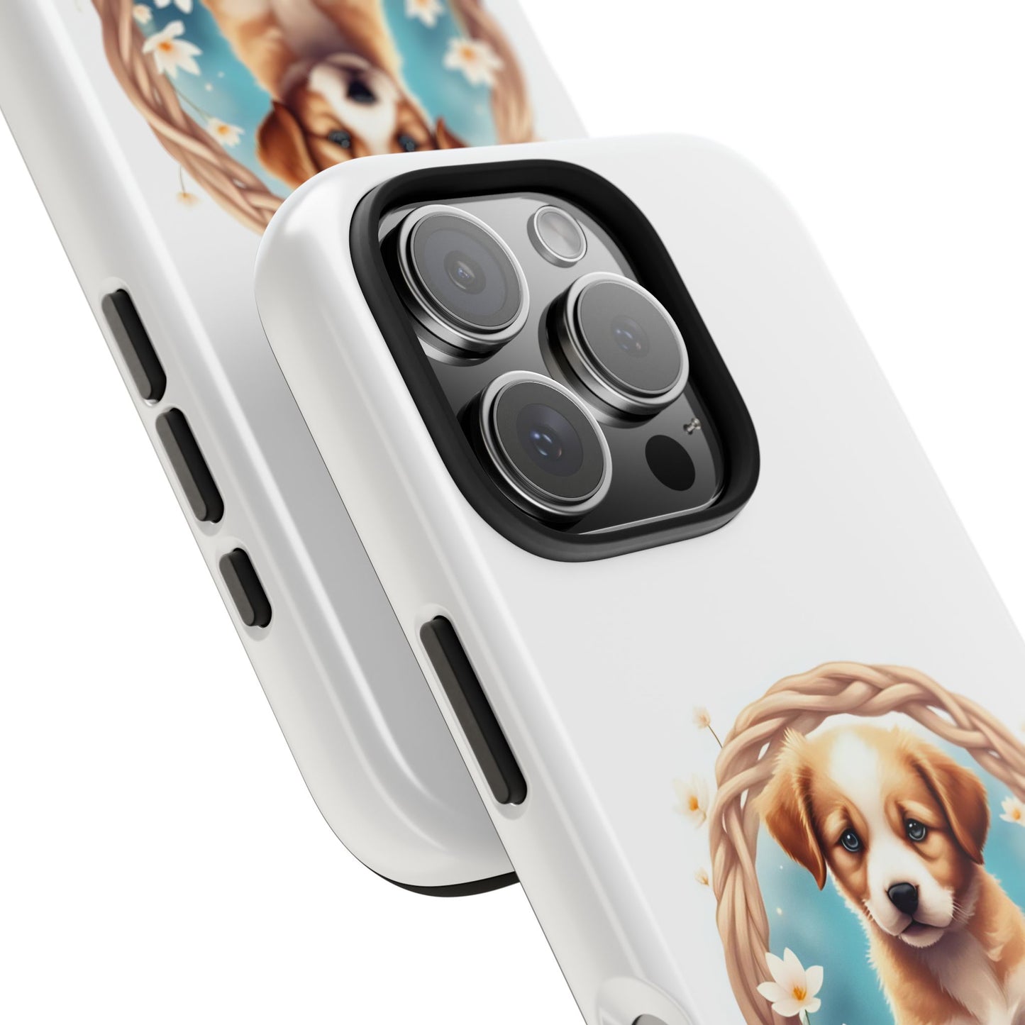 Cute Puppy Phone Case, Tough Case for Dog Lovers, Pet Gift, Protector Case for iPhone, Custom Phone Cover - Celtic Scents