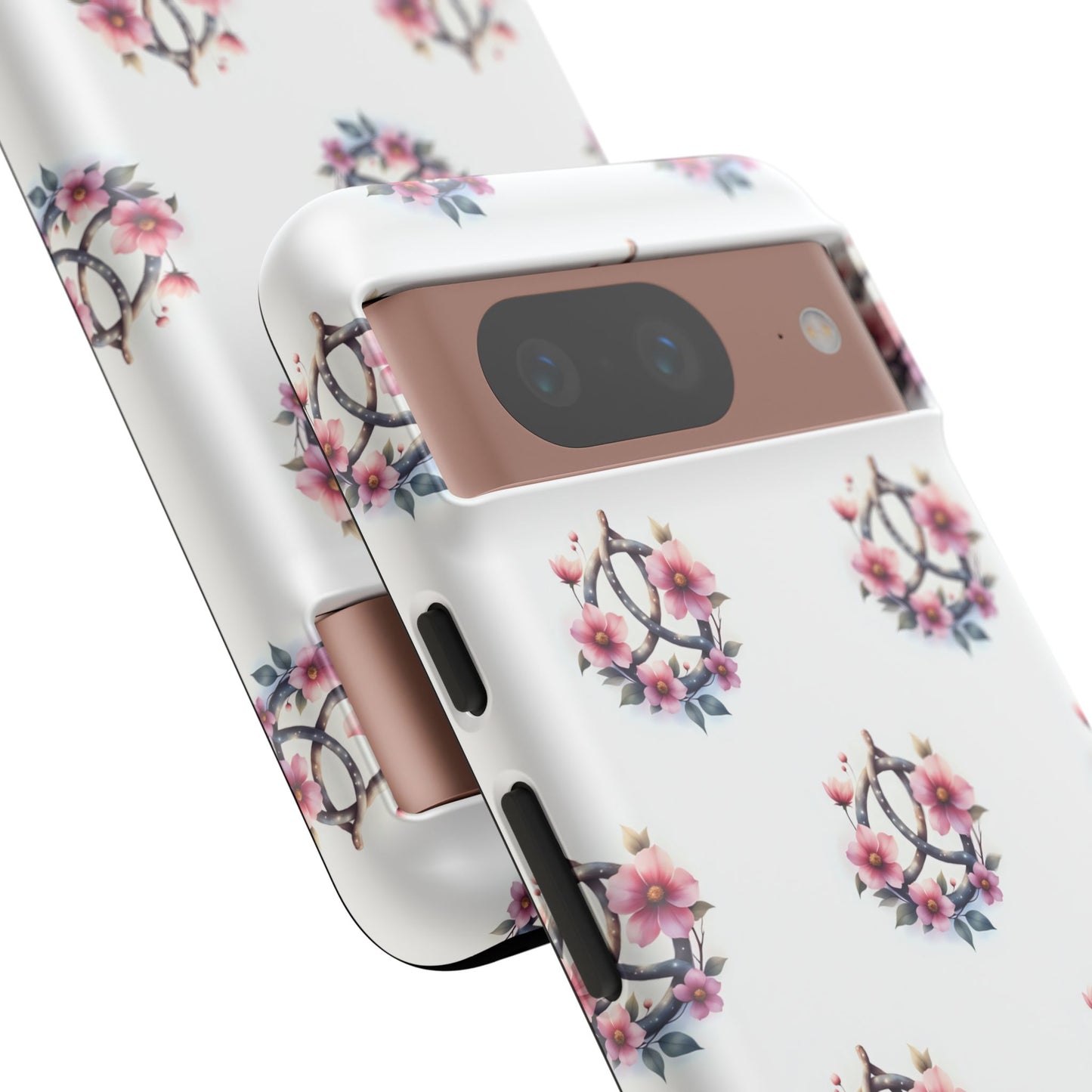 Floral Phone Case, Tough Phone Cover, Cute Protection for Mobile, Gift for Her, Celtic Knot Floral Pattern Case