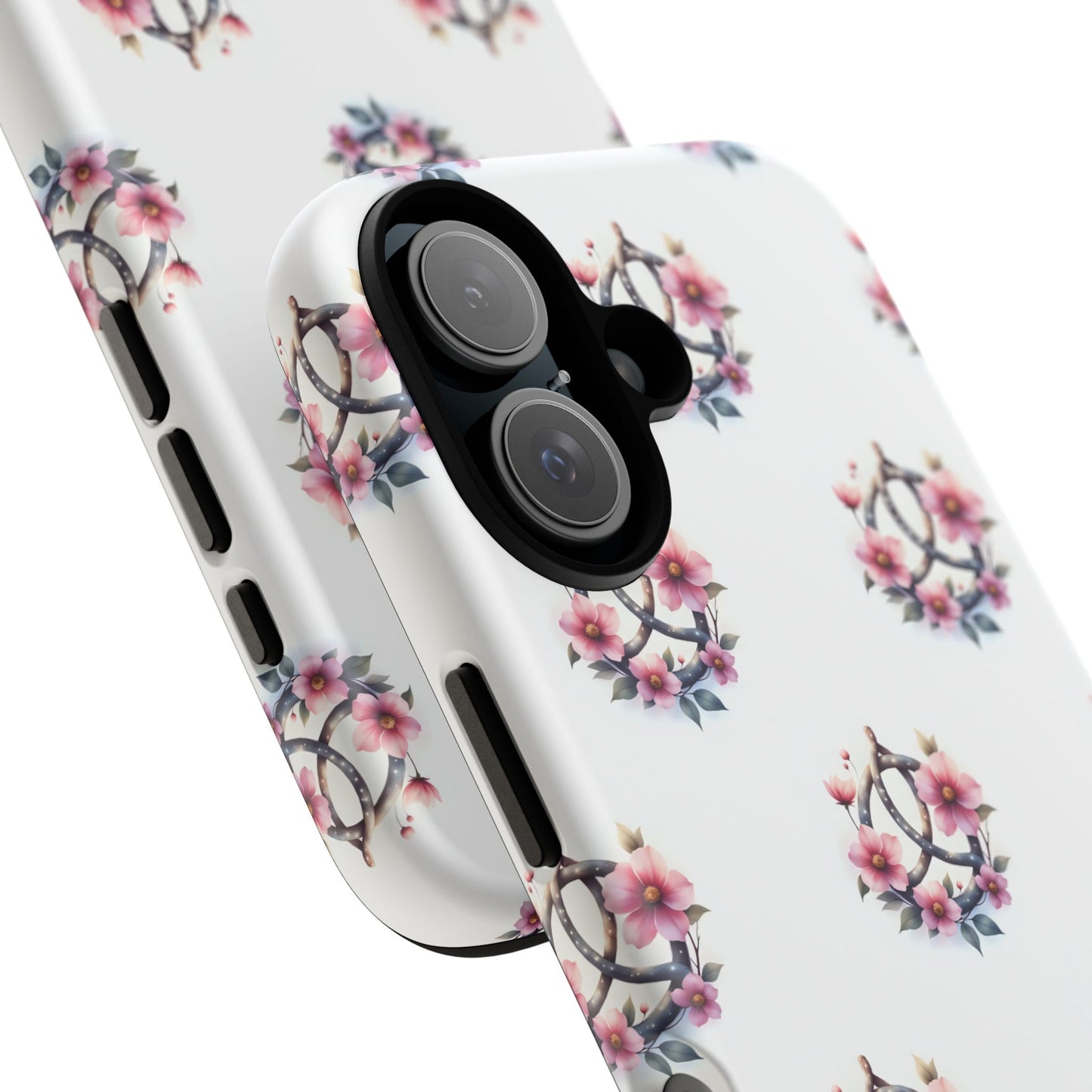 Floral Phone Case, Tough Phone Cover, Cute Protection for Mobile, Gift for Her, Celtic Knot Floral Pattern Case