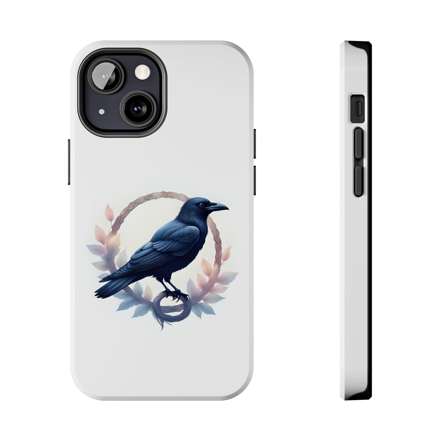 Raven Design Phone Case | Tough Protector Case, Gift for Bird Lovers, Unique Cell Phone Cover, Gothic or Nature Inspired - Celtic Scents