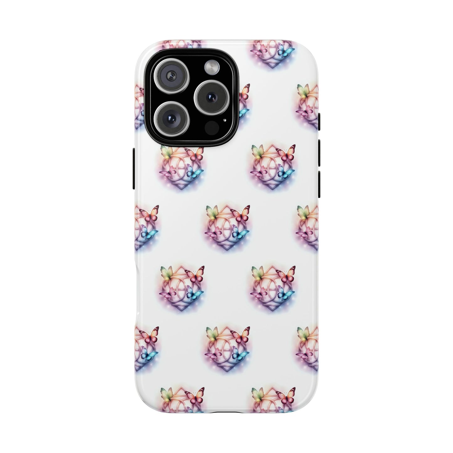 Colorful Butterflies Phone Case, Tough Cases, Cute Butterfly Lover Gift, Trendy Phone Cover, Nature Print Case