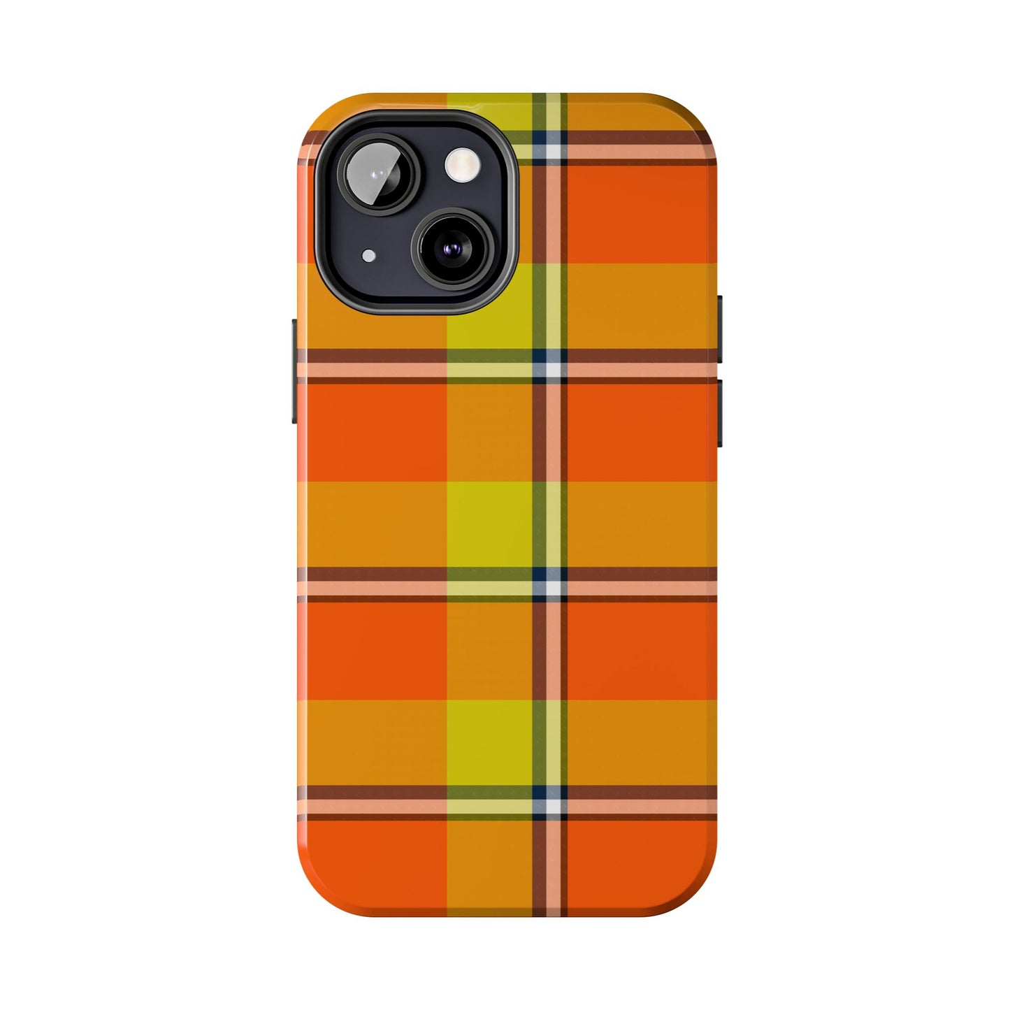 Vibrant Autumn Plaid Phone Case | Tough Phone Protector, Colorful Tech Accessory, Stylish Gift for Him/Her, Fun Birthday Present, Trendy - Celtic Scents