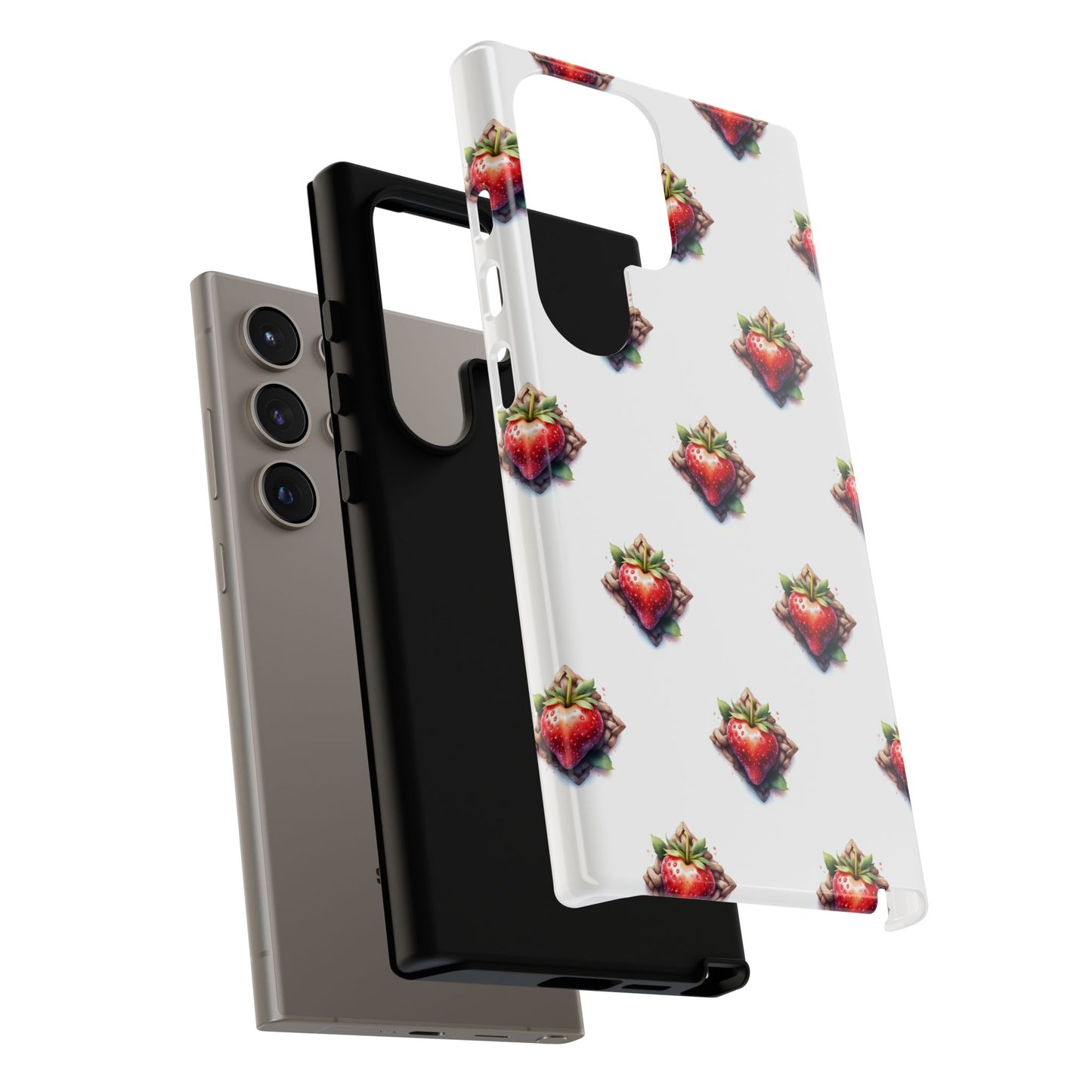 Strawberry Celtic Knot Phone Case, Cute Phone Cover, Gift for Her, Custom Smartphone Case, Funky Accessories, Valentine's Day Gift