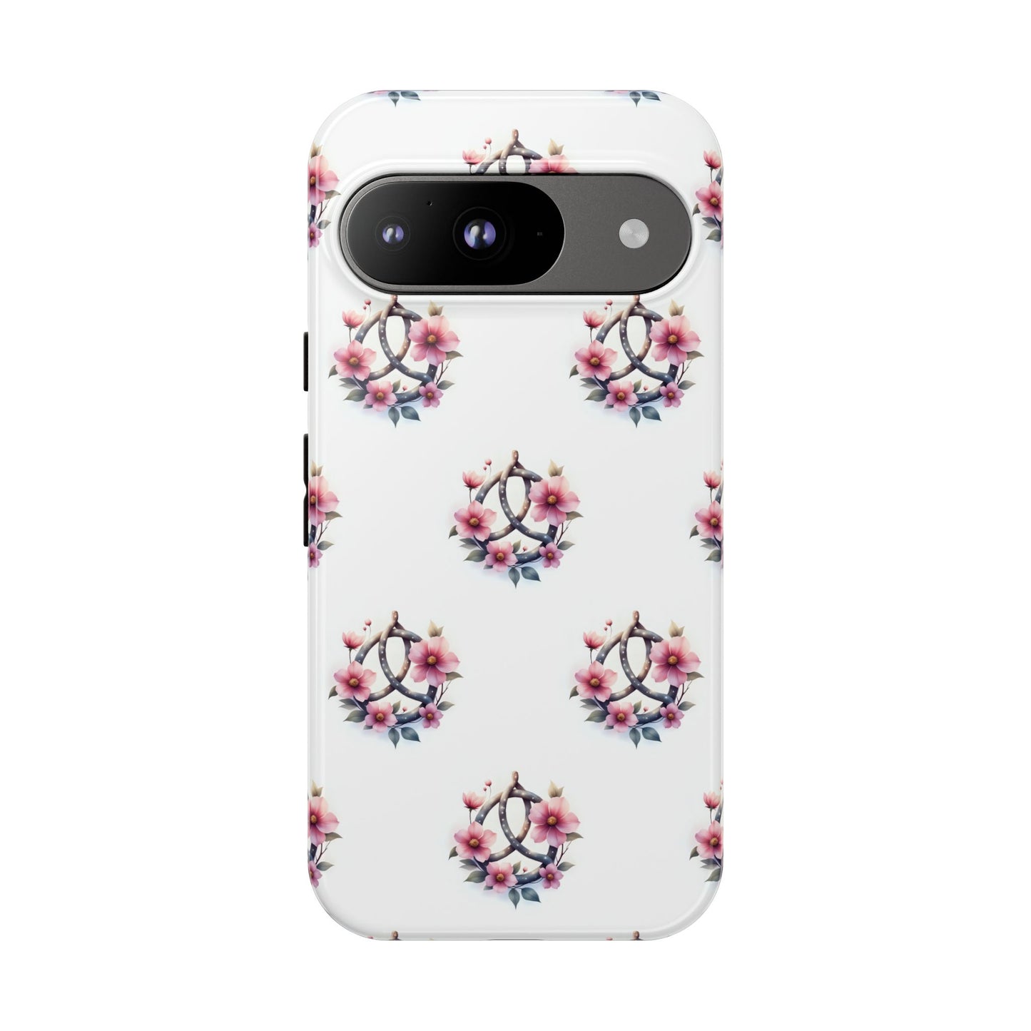 Floral Phone Case, Tough Phone Cover, Cute Protection for Mobile, Gift for Her, Celtic Knot Floral Pattern Case