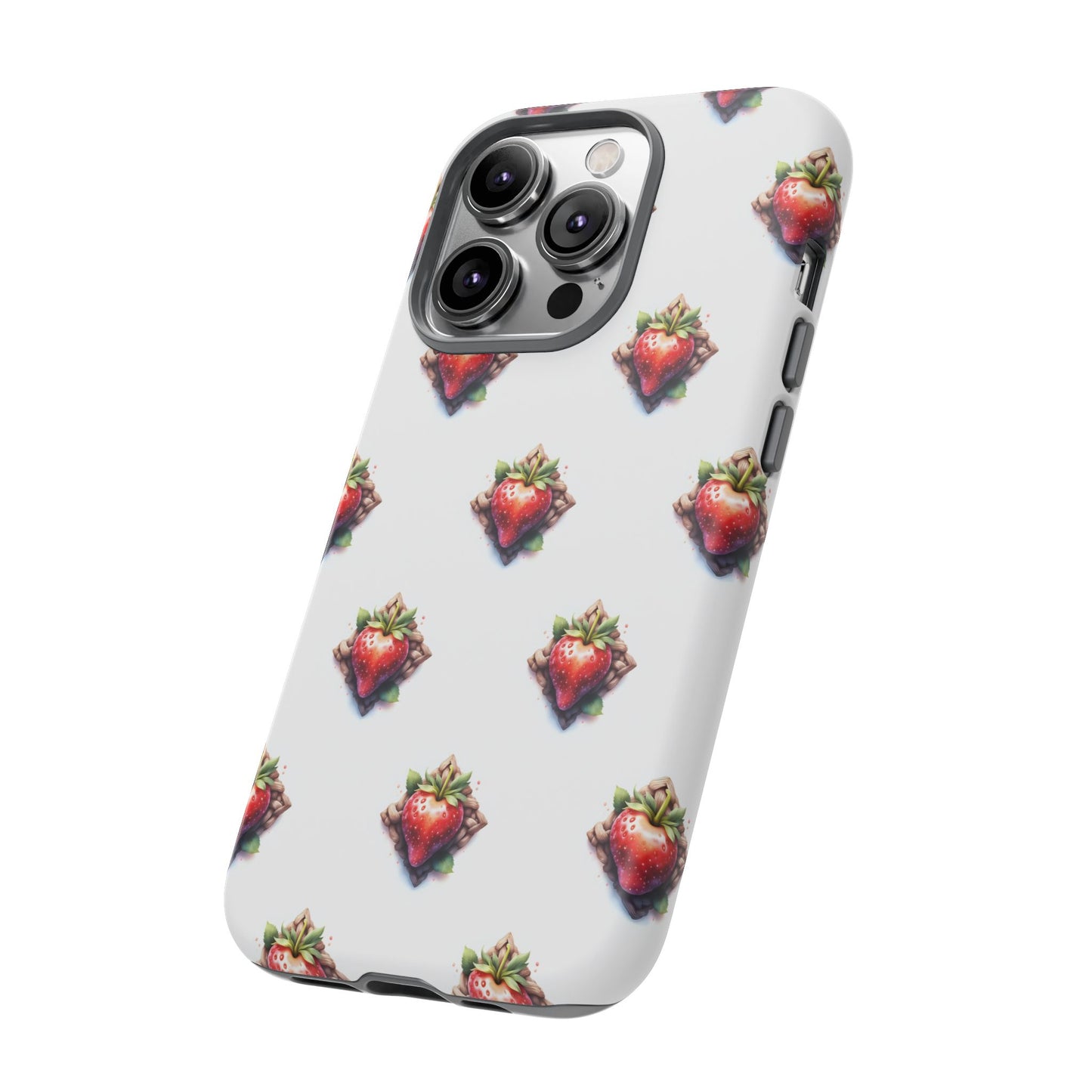 Strawberry Celtic Knot Phone Case, Cute Phone Cover, Gift for Her, Custom Smartphone Case, Funky Accessories, Valentine's Day Gift