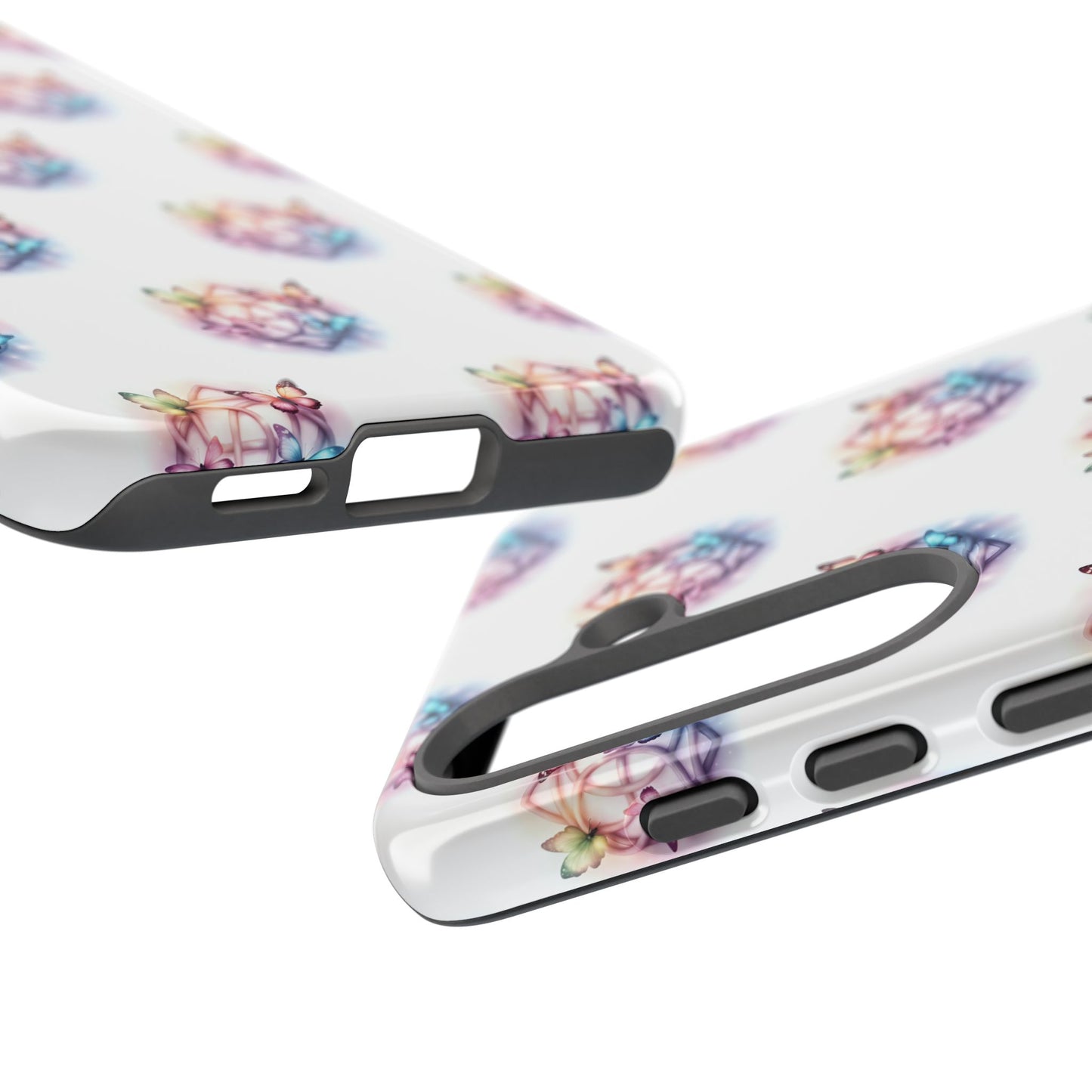 Colorful Butterflies Phone Case, Tough Cases, Cute Butterfly Lover Gift, Trendy Phone Cover, Nature Print Case