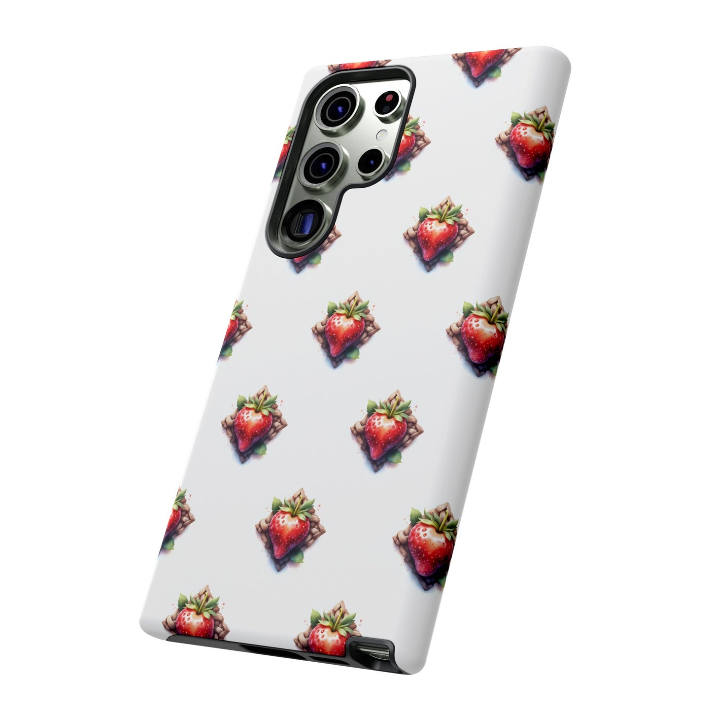 Strawberry Celtic Knot Phone Case, Cute Phone Cover, Gift for Her, Custom Smartphone Case, Funky Accessories, Valentine's Day Gift