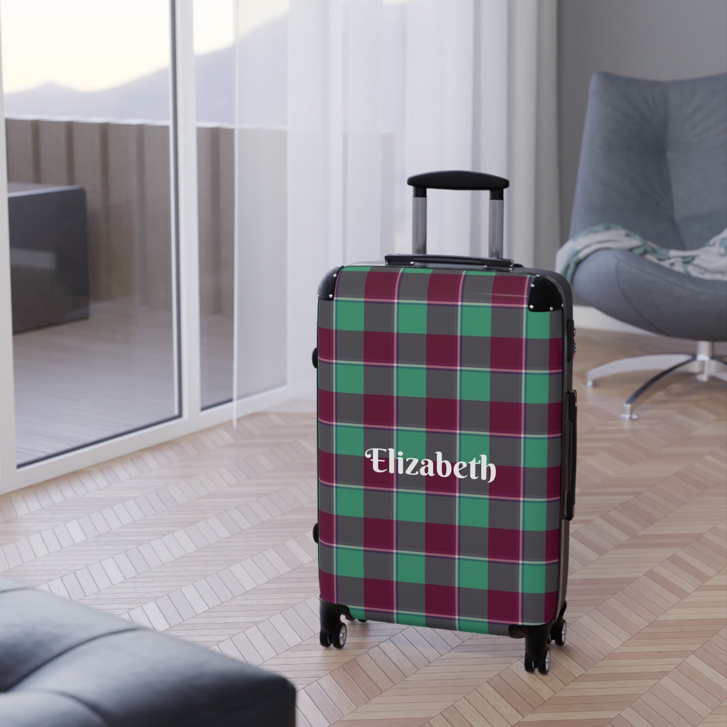Personalized Suitcase, Stylish Travel Luggage for Holidays, Vacations, Gifts, Custom Name Design, Travel Essentials - Celtic Scents