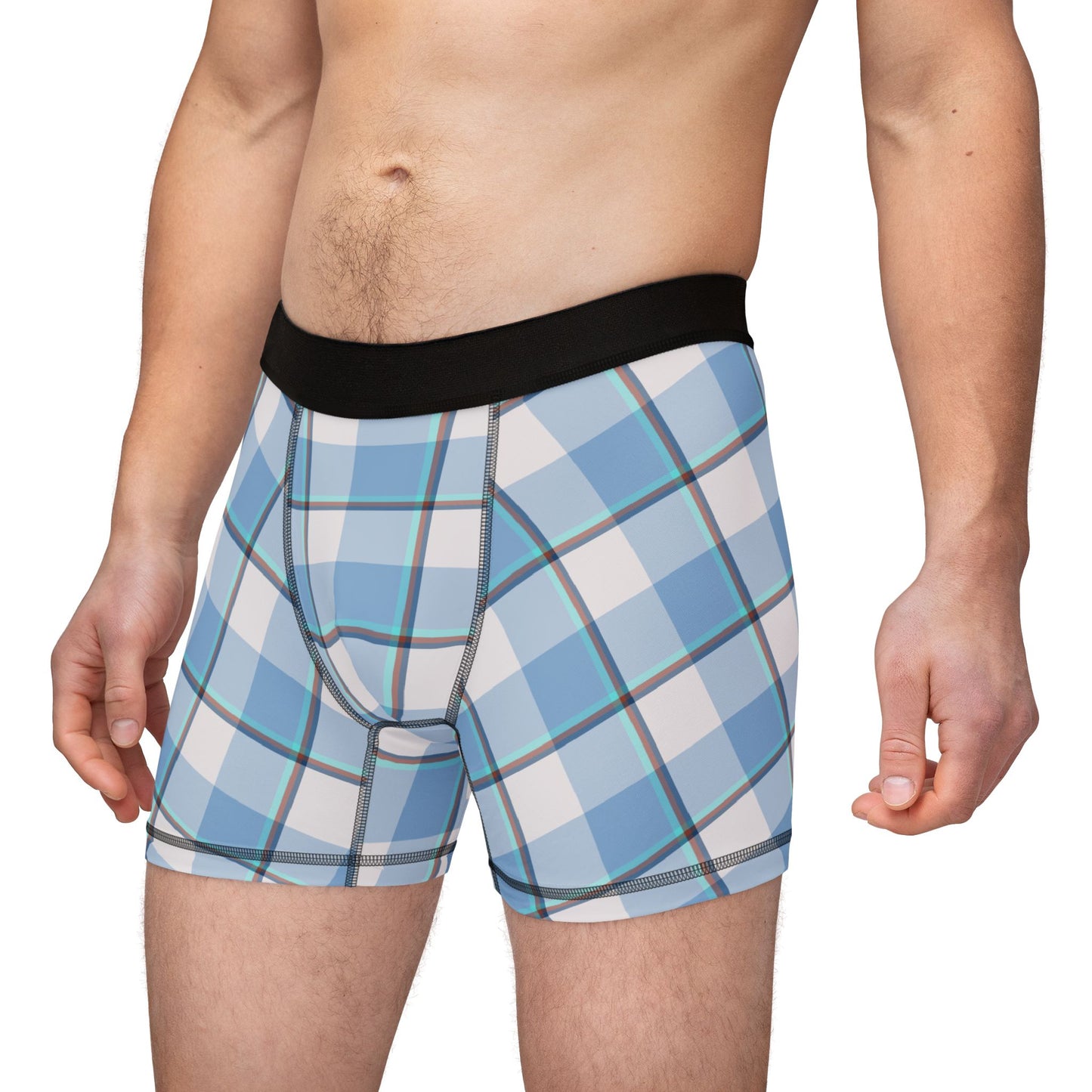 Stylish Men's Boxer Briefs, Plaid Underwear for Comfort, Casual Wear, Gifts for Him, Everyday Essentials - Celtic Scents