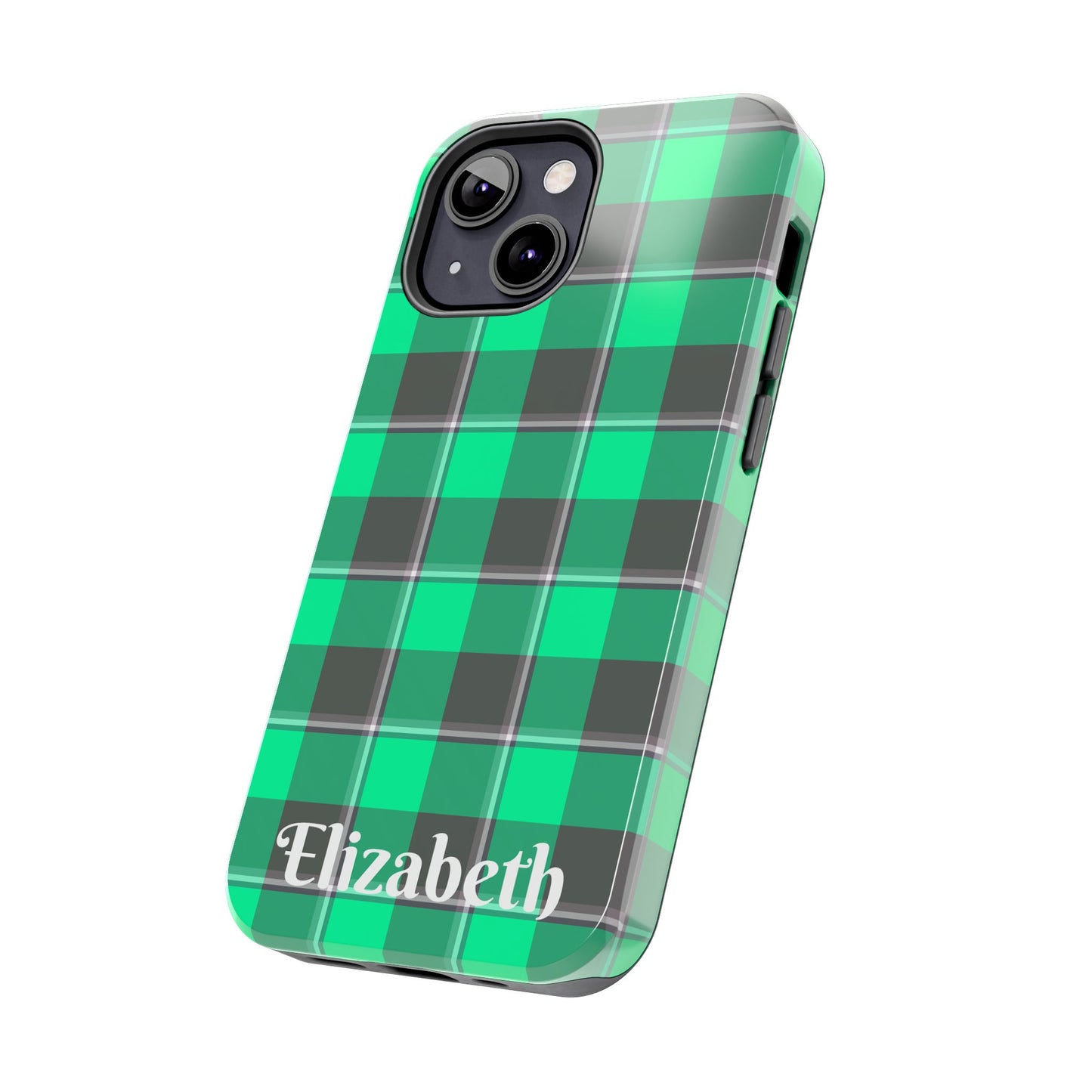 Personalized Plaid Tough Phone Case, Custom Phone Cover, Gifts for Her, Unique Cell Phone Case, Trendy Accessories, Holiday Gifts - Celtic Scents